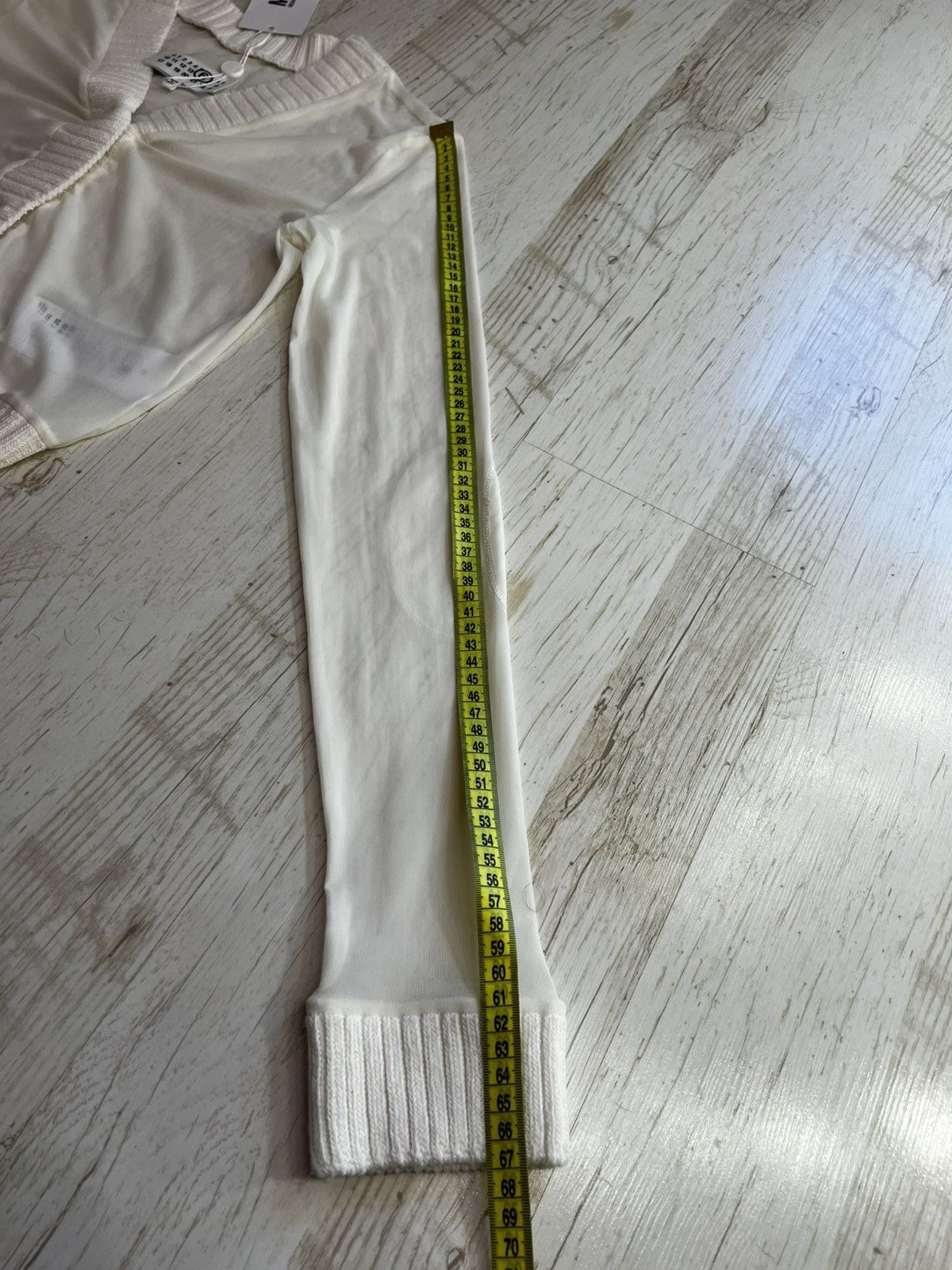 Maison Margiela MM6 Maison Margiela Mesh Cardigan Ivory Size M New Size M / US 6-8 / IT 42-44 - 16 Thumbnail