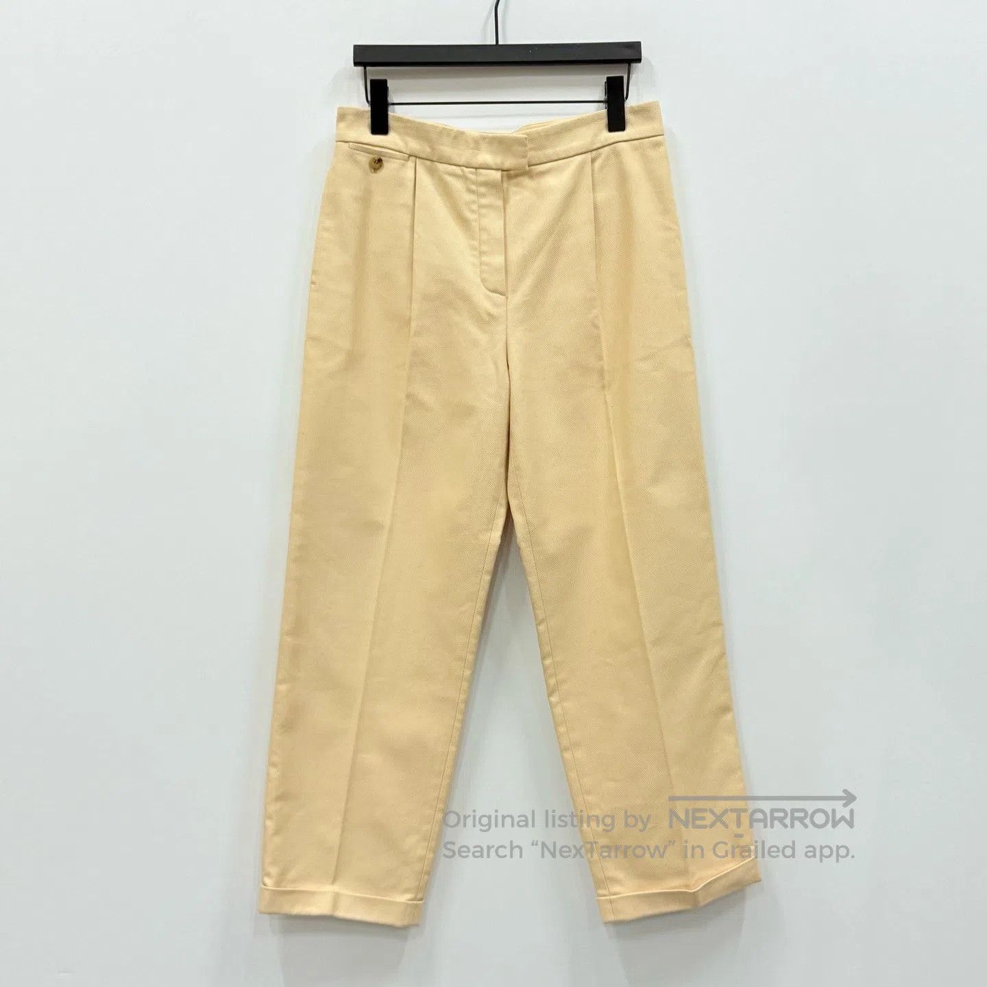 Hermes Hermes Beige Cropped Cuffed Jeans. Size 37" - 1 Thumbnail