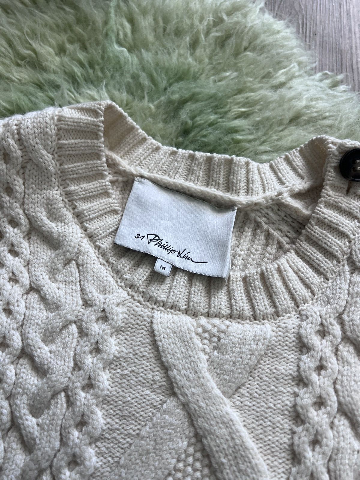 3.1 Phillip Lim 3.1 Phillip Lim Ivory Wool Sweater Size M / US 6-8 / IT 42-44 - 2 Thumbnail