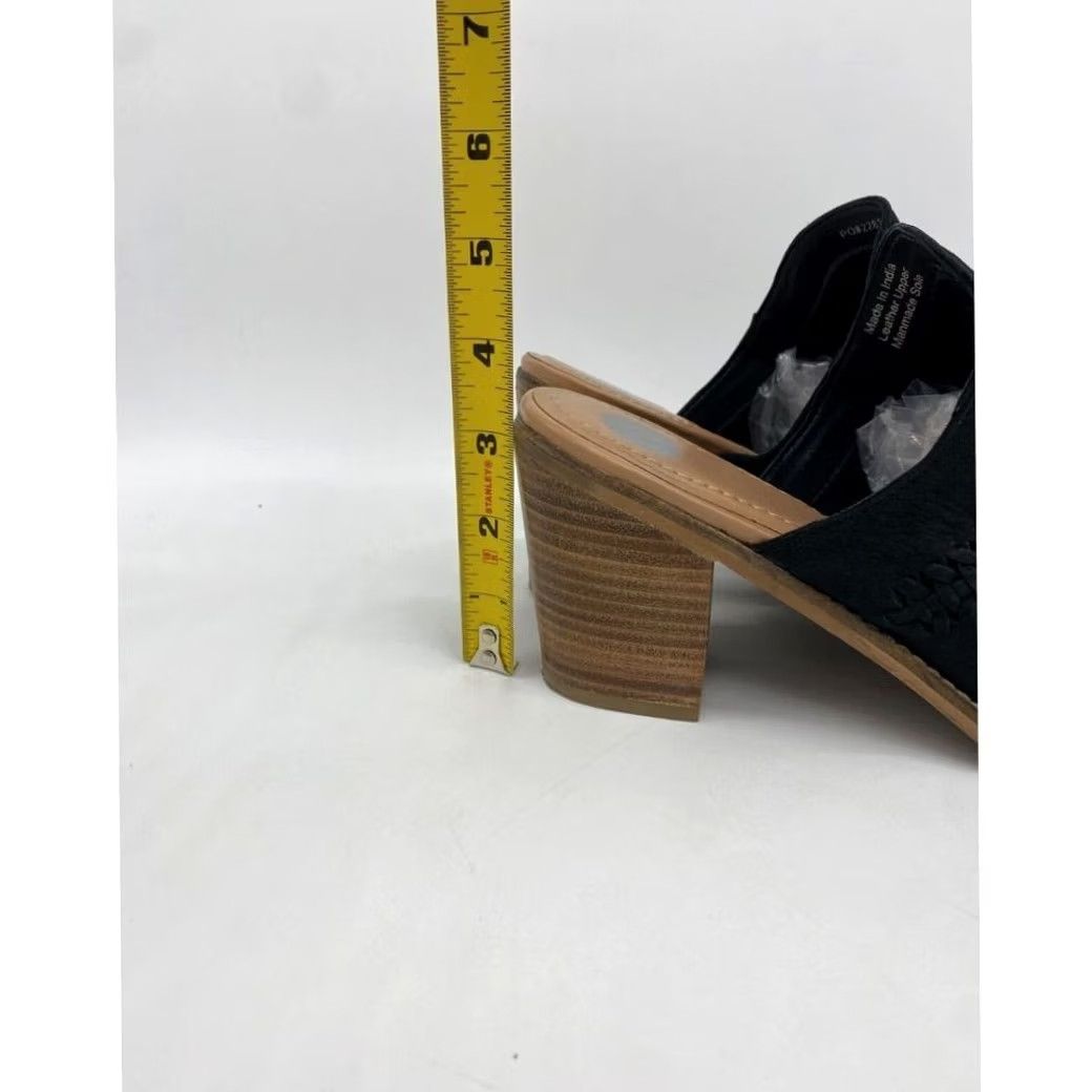 Vintage Journee Signature Mules Women 9 Black Huntly Casual Blocked Heels Slip On Ladies Size US 9 / IT 39 - 7 Thumbnail