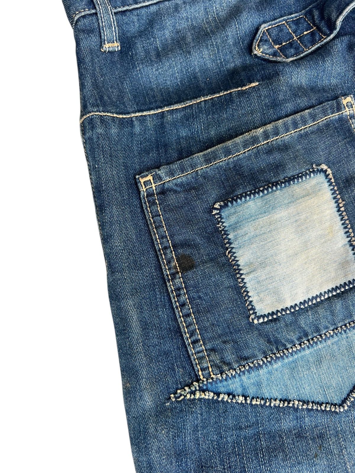 Issey Miyake Dirty Mud Stains Denim Ne-net Drop Crotch Patchwork Jeans Size US 32 / EU 48 - 16 Thumbnail