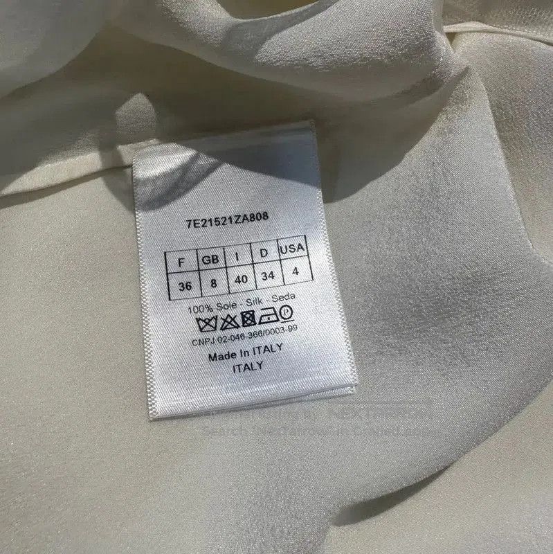 Dior Dior White Cotton Graphic Tee for Women . Size L / US 10 / IT 46 - 4 Thumbnail