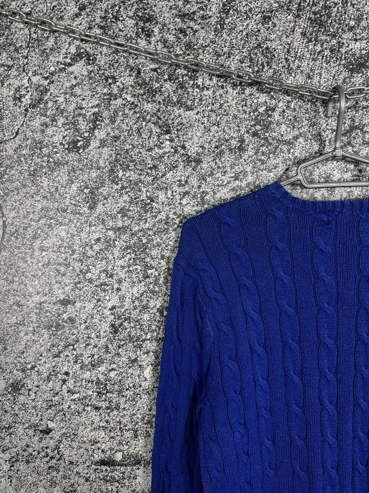 Polo Ralph Lauren Polo Ralph Lauren Cable Knit Sweater Pullover Blue Size M Size US M / EU 48-50 / 2 - 13 Thumbnail