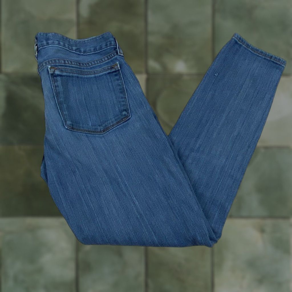 J.Crew J.CREW Women's Medium Wash Skinny Jeans 27 Low Rise Ankle Blue Cotton Blend Stretch Size 27" / US 4 / IT 40 - 1 Thumbnail
