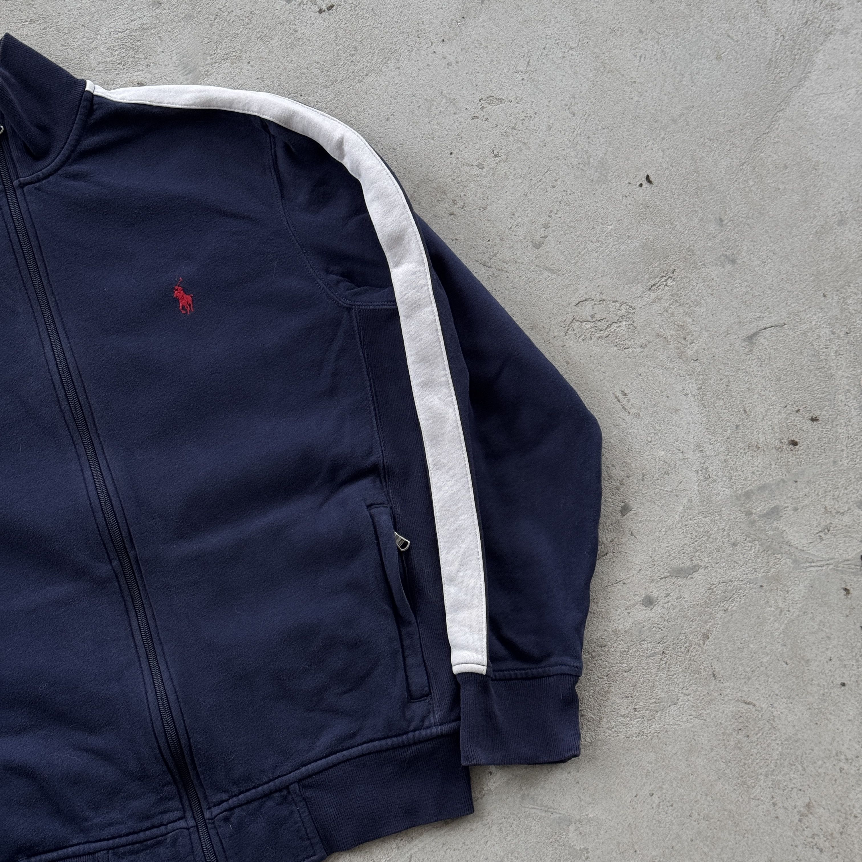 Polo Ralph Lauren Polo Ralph Lauren Track Jacket Full Zip Side Stripe Pony Size US M / EU 48-50 / 2 - 2 Thumbnail