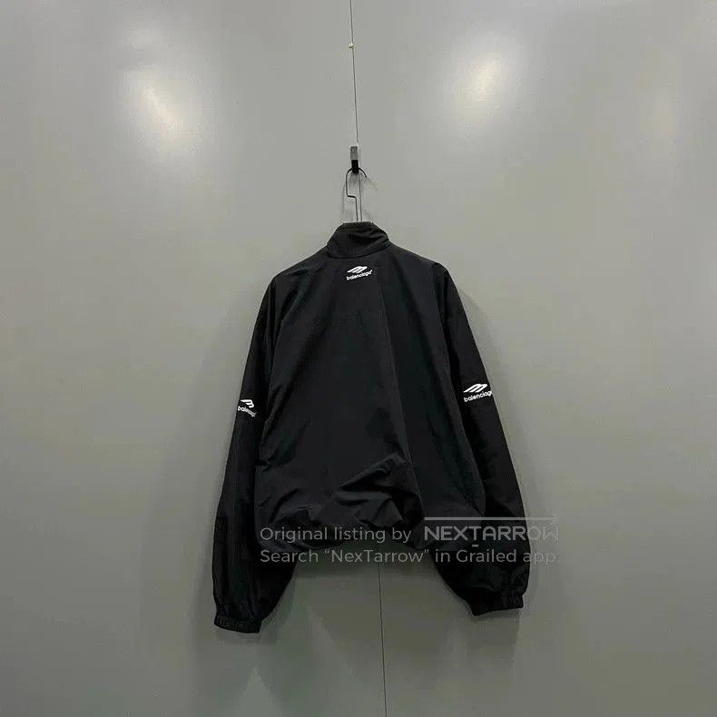Balenciaga Balenciaga Black Embroidered Logo Jacket. Size US XS / EU 42 / 0 - 2 Thumbnail