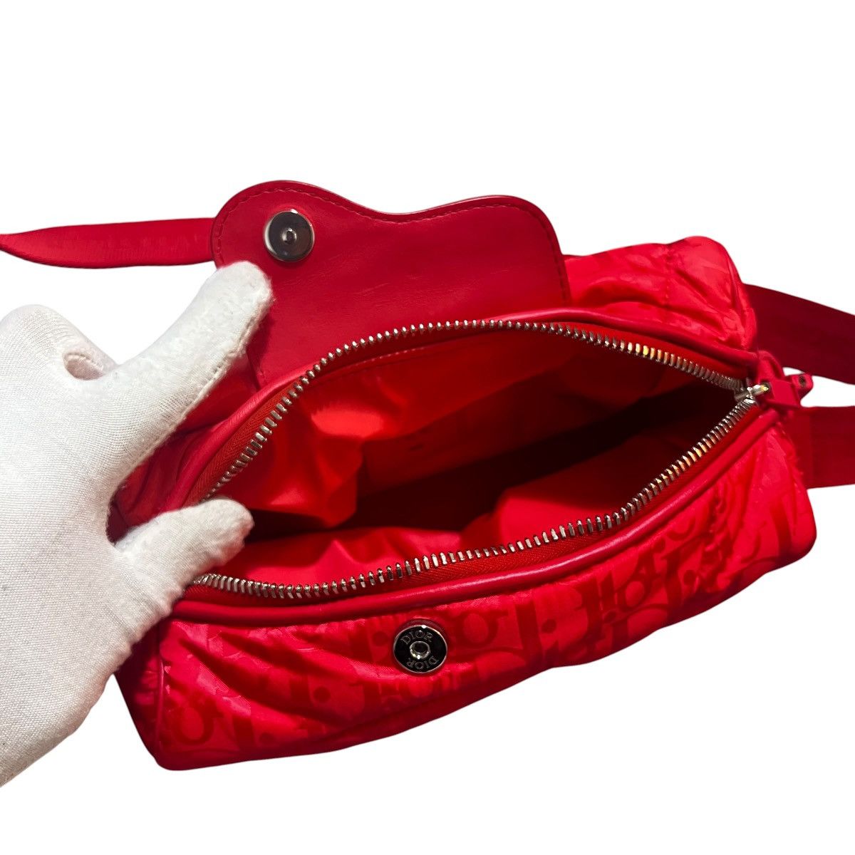 Dior × ERL DIOR x ERL 2023SS Mirage Quilted Rabbit Strap Zip Pouch Size ONE SIZE - 7 Thumbnail