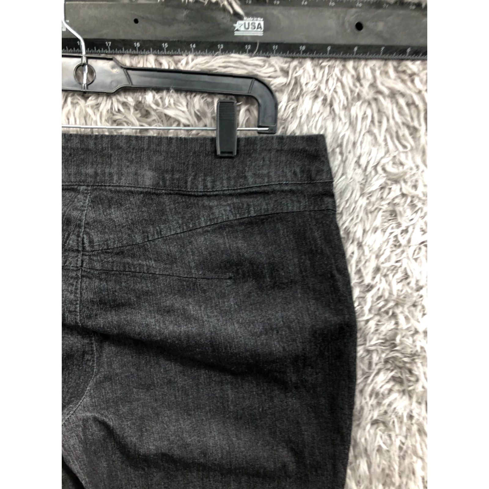 Vintage 111 State Jeans Womens Size 12 Mid Rise Dark Wash Black Denim Size 34" / US 12 / IT 48 - 6 Thumbnail