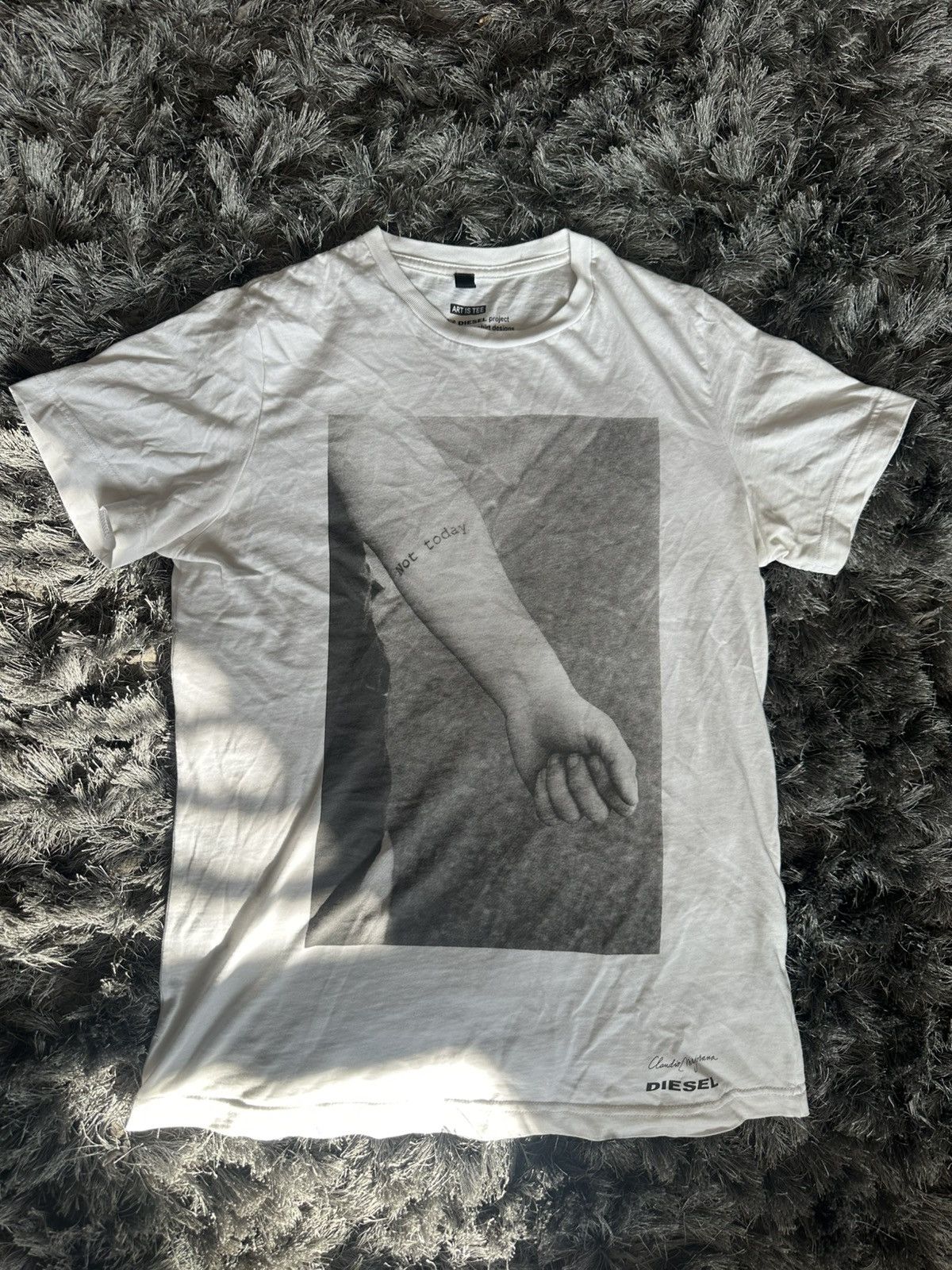 Diesel Diesel x Claudio Majorana Art is Tee Collection White Tshirt Size US S / EU 44-46 / 1 - 1 Thumbnail