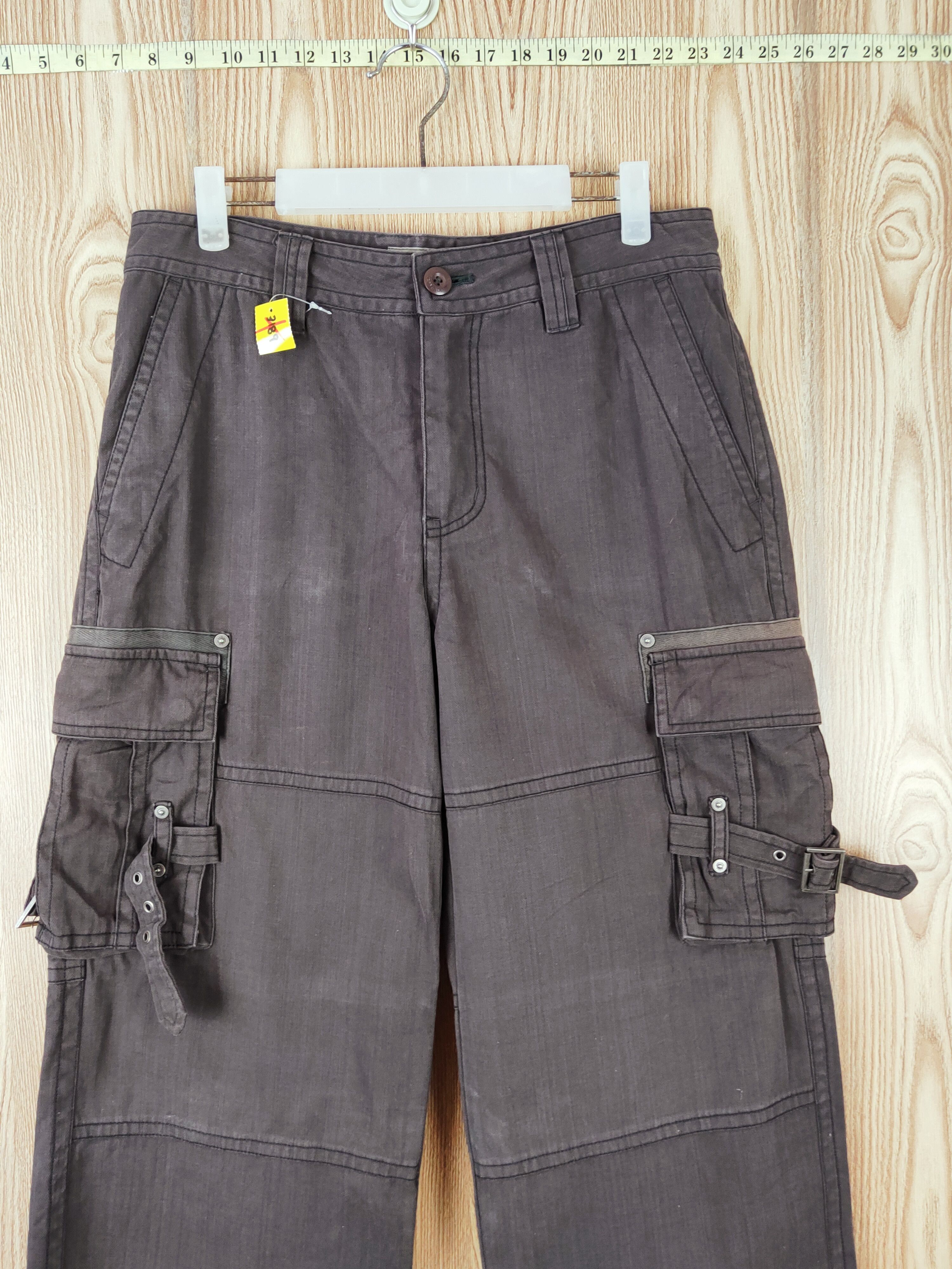 Japanese Brand Ally of the Joff Dark Brown Multipocket Cargo Pants #W925 Size US 32 / EU 48 - 2 Thumbnail