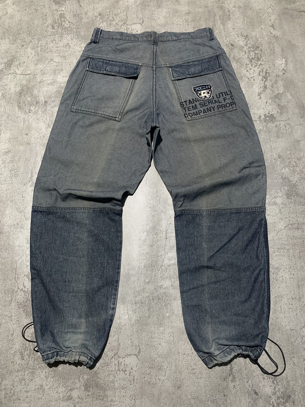 Fubu Vintage SunFaded adjustable leg baggy jeans hip hop Size US 30 / EU 46 - 8 Thumbnail