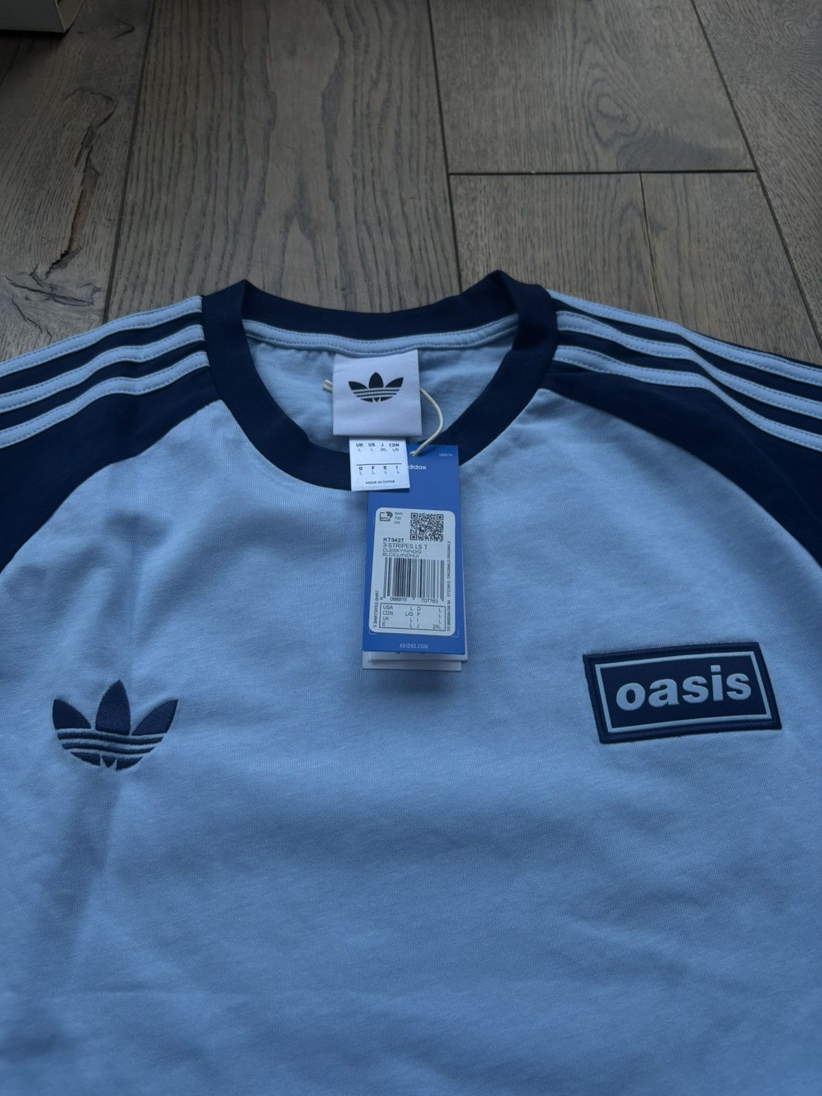 Adidas Adidas Oasis Tour Long Sleeve Tee T-shirt blue Large BNWT Size US L / EU 52-54 / 3 - 2 Thumbnail