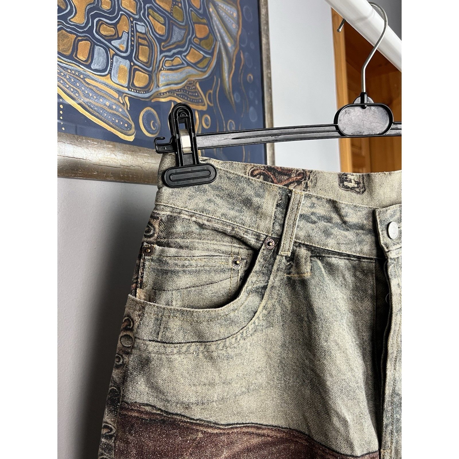 Acne Studios RARE! Acne Studios 3D Printed Patchwork Denim Baggy Loose Je Size US 32 / EU 48 - 3 Thumbnail