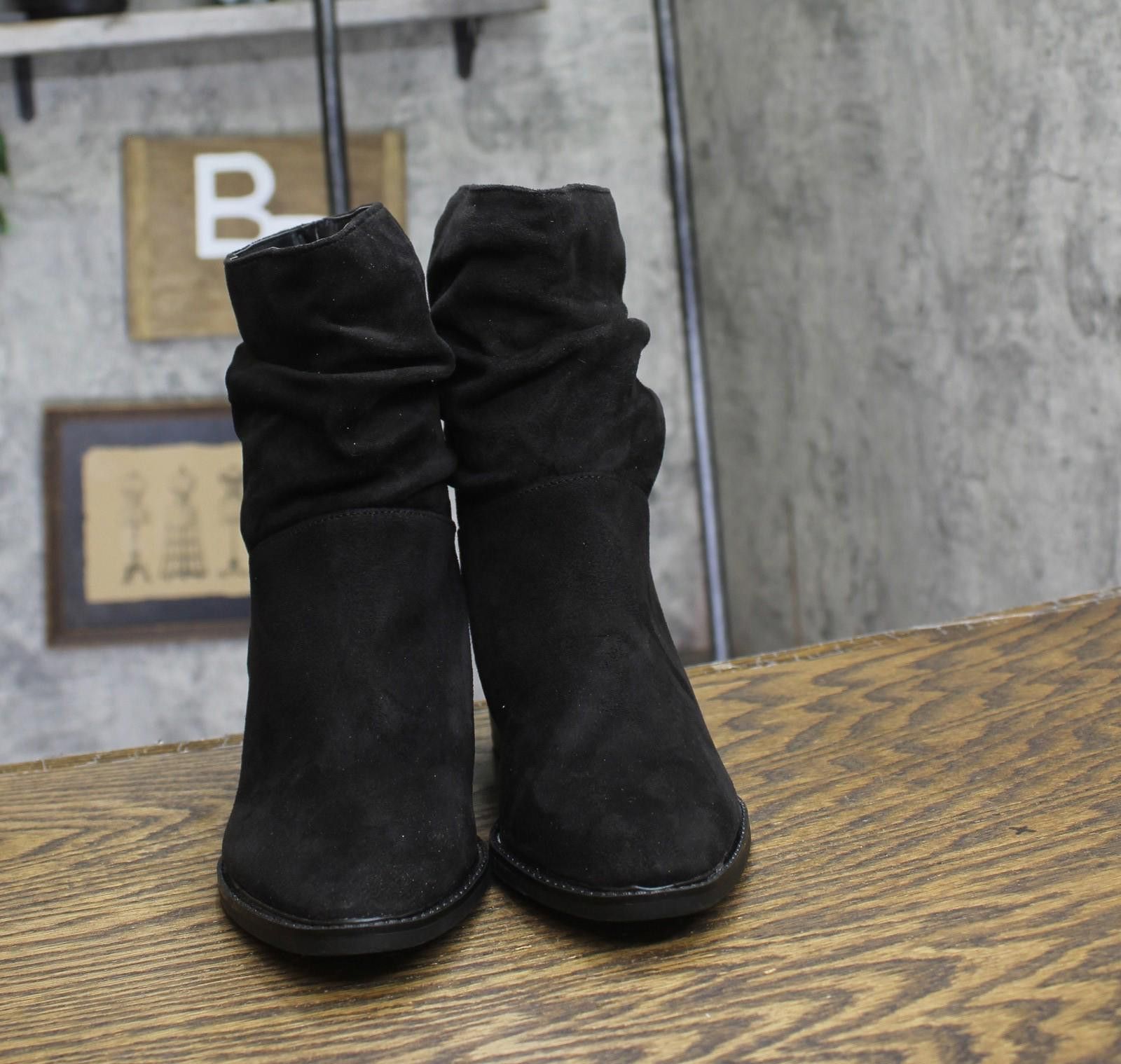 Style & Co Style & Co. Womens Genoviaa Scrunch Booties Black 6m Size US 6 / IT 36 - 3 Thumbnail