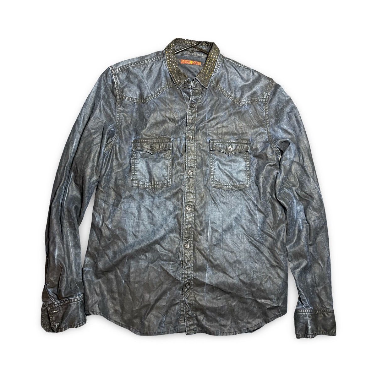 Hysteric Glamour Vintage 7 For All Mankind Trompe-L’oeil Button Down Size US M / EU 48-50 / 2 - 1 Thumbnail