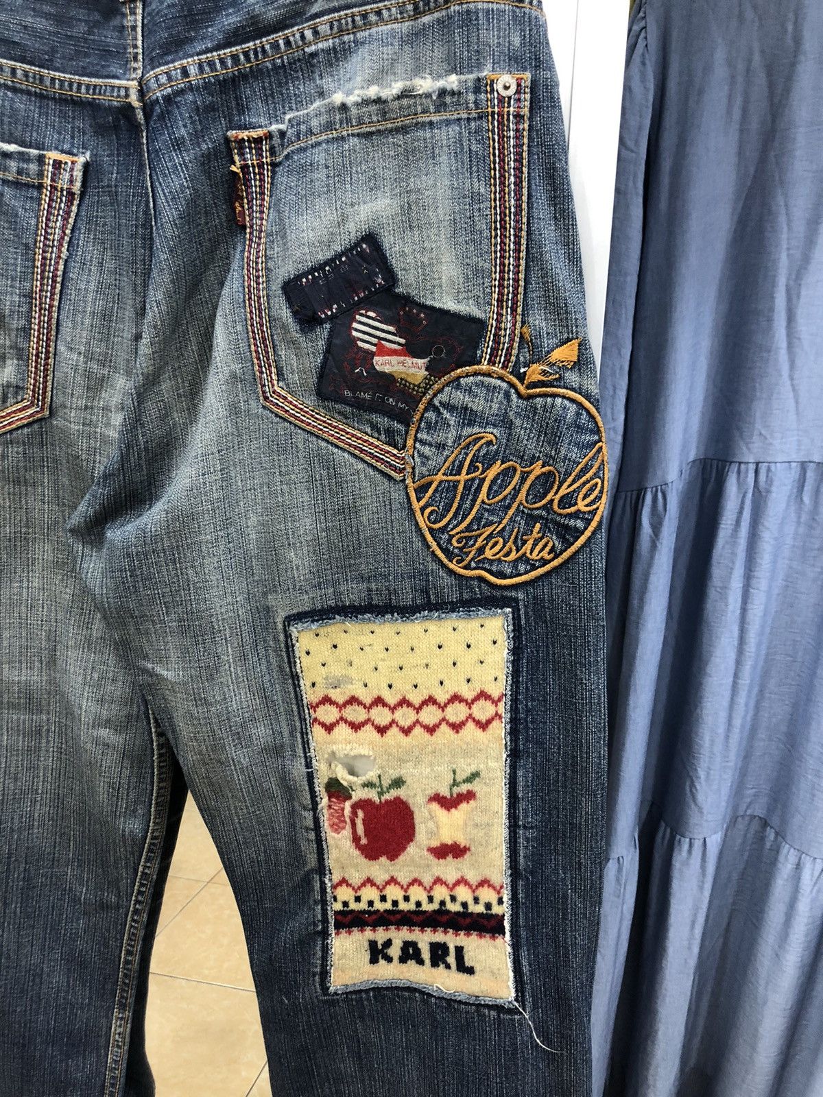 Japanese Brand × Karl Helmut Karl Helmut Patchwork Denim Size US 30 / EU 46 - 2 Thumbnail