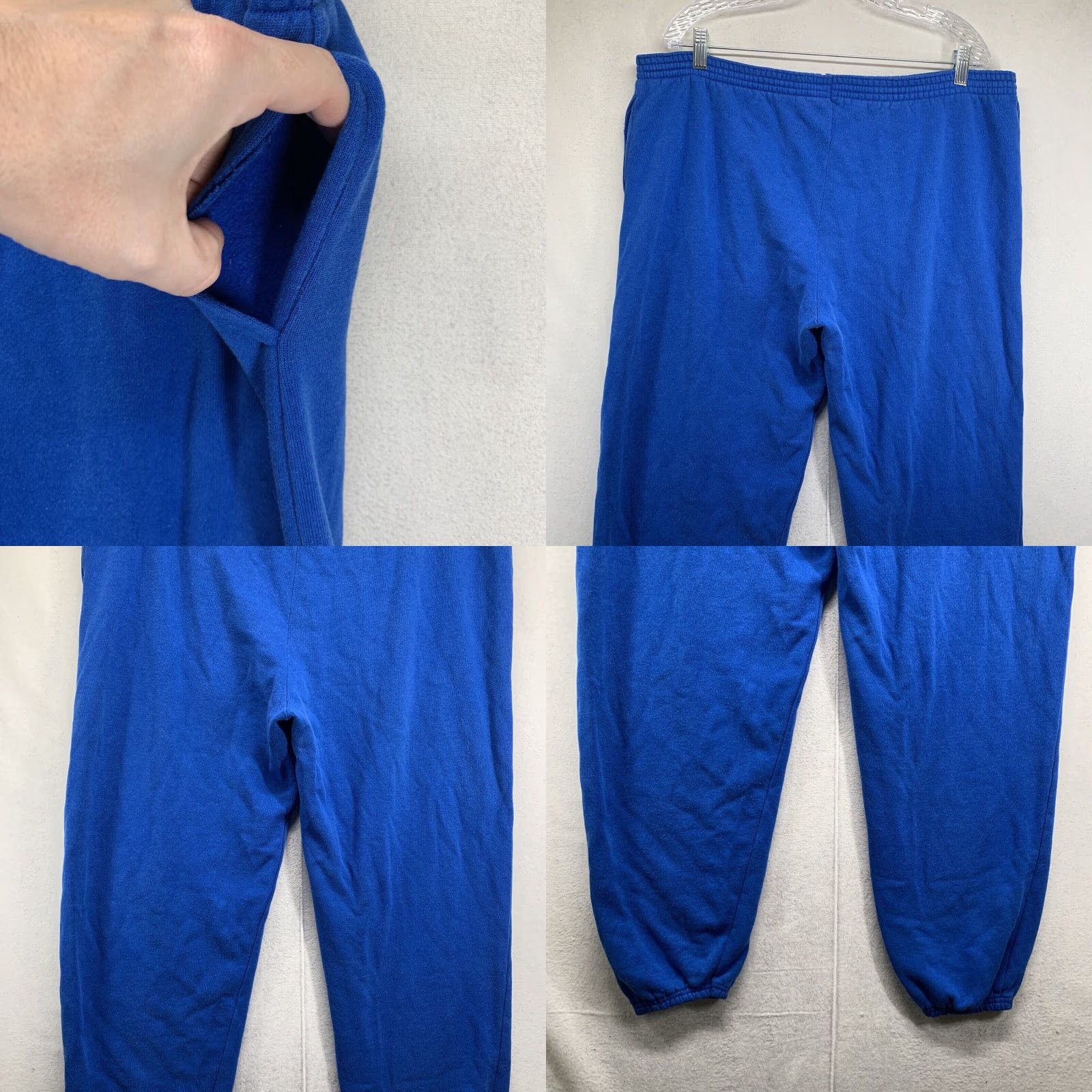 Vintage VINTAGE Tultex Blue Sweatpants, Men XL, 90s Activewear, Made in USA Jogger Size US 36 / EU 52 - 8 Thumbnail