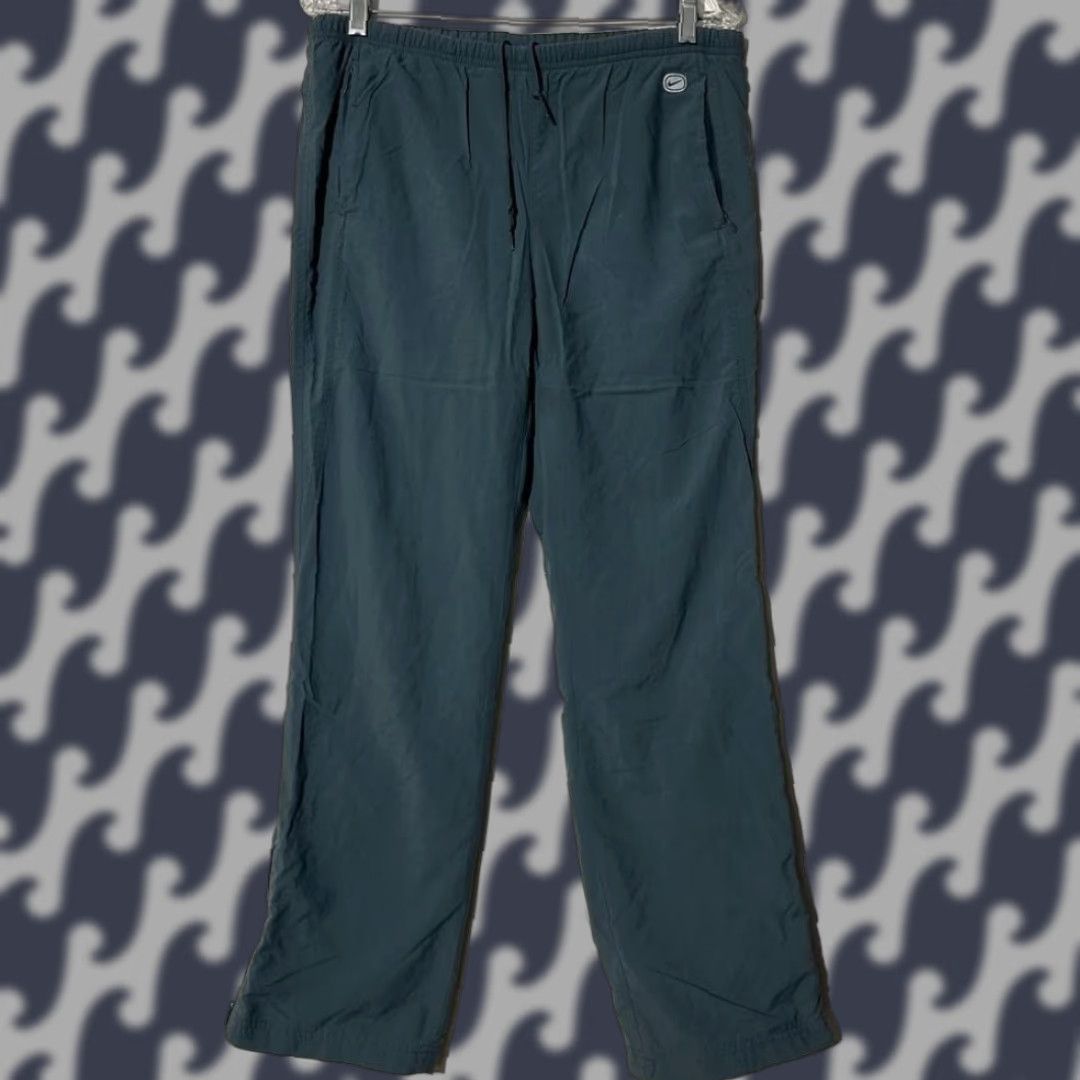 Nike VINTAGE Nike Sportswear Blue Straight Leg Track pants WOMANS M Pants Size M 90s Theme Size 32" / US 10 / IT 46 - 1 Thumbnail