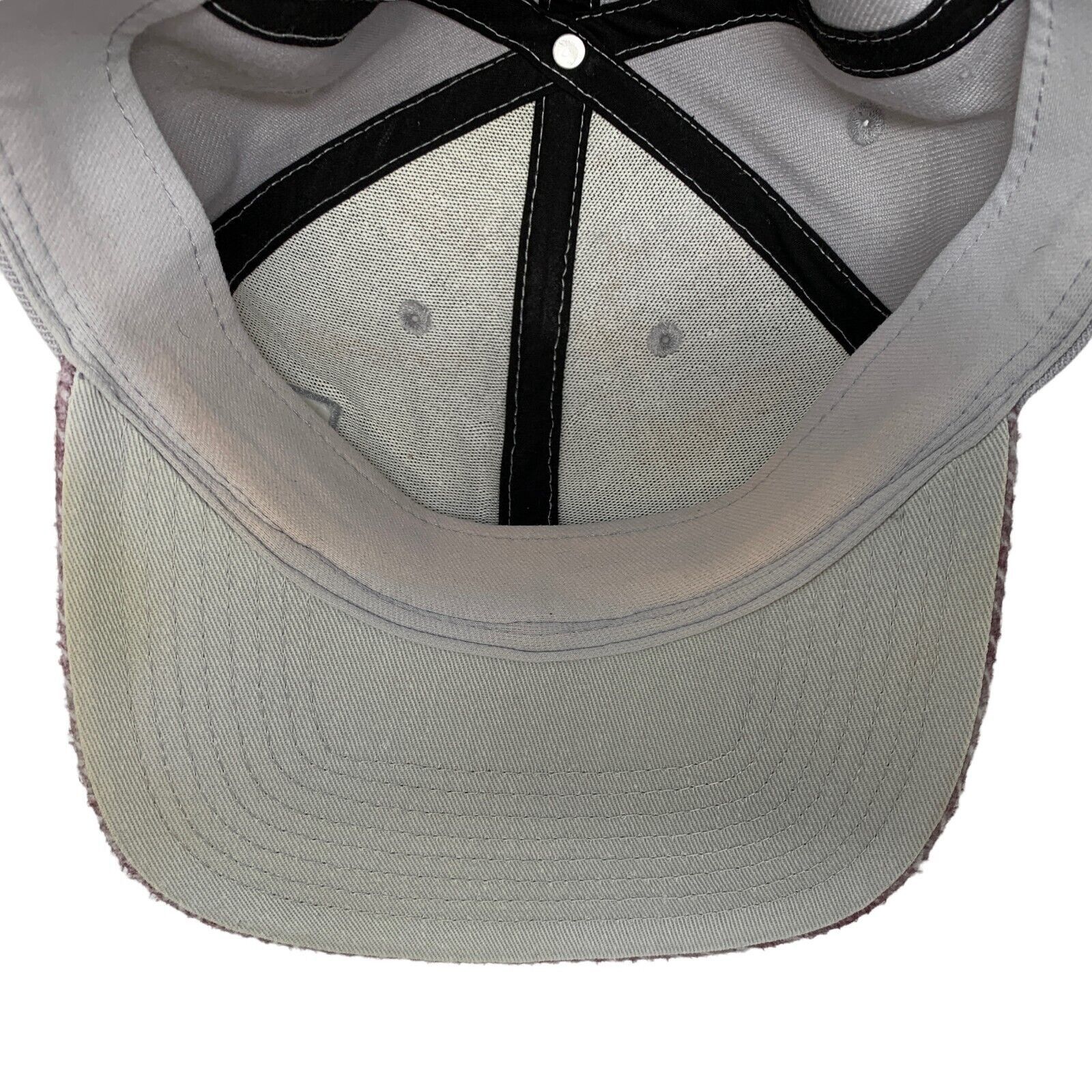 Adidas Adidas Trefoil Hat Cap Flex Fitted L Large Gray Red 6 Panel Size ONE SIZE - 5 Thumbnail