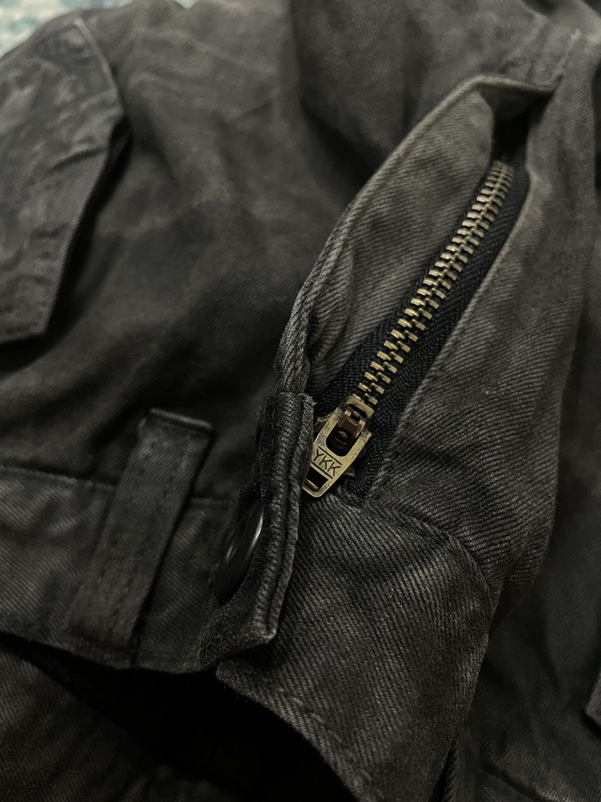 Tornado Mart Tornado Mart Waxed Multipocket Coated Denim Pants Size US 30 / EU 46 - 3 Thumbnail