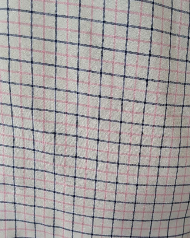 Jos. A. Bank Traveler men's pink blue plaid short sleeve button up shir Size US L / EU 52-54 / 3 - 2 Thumbnail