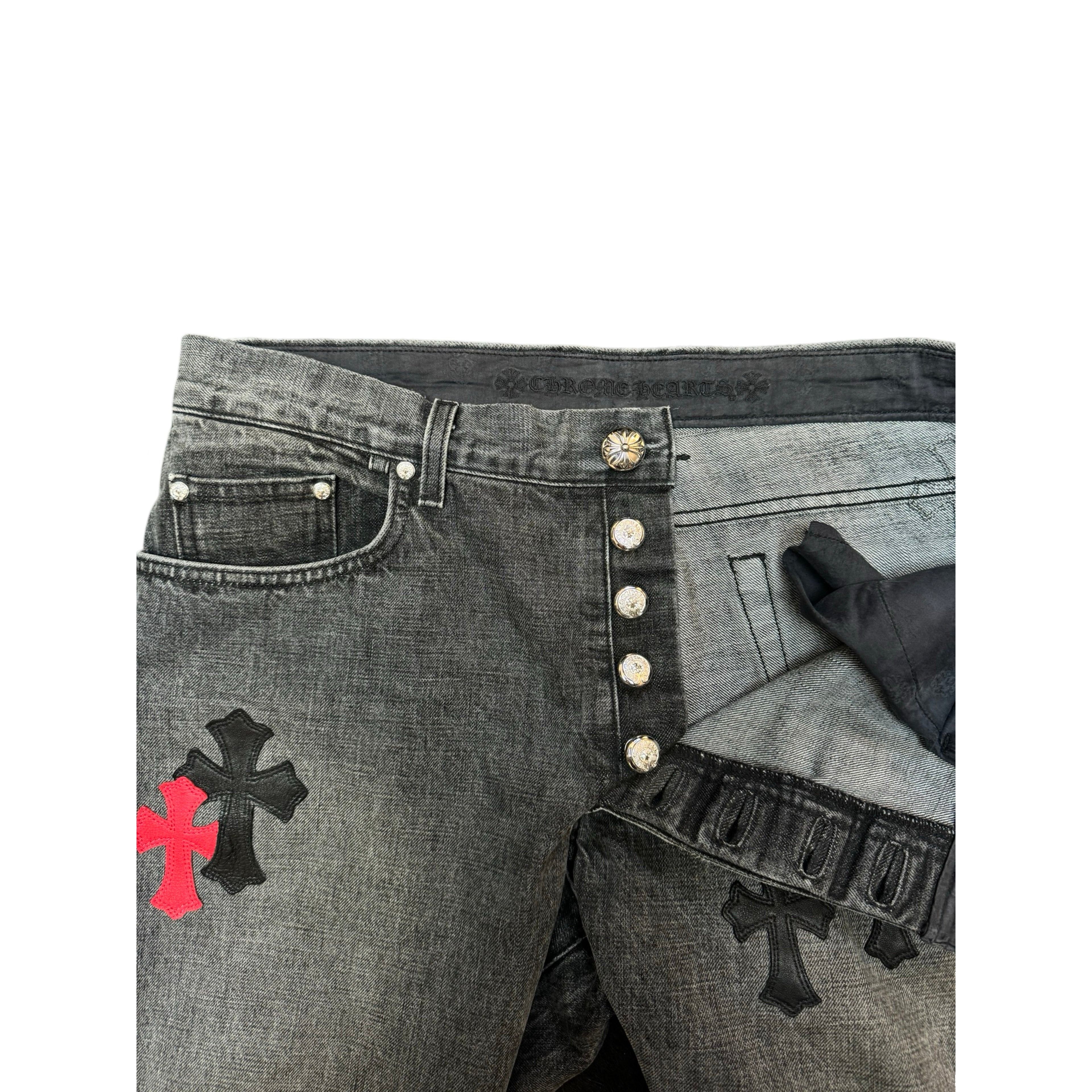 Chrome Hearts CH Red & Black Patch Pant Size US 34 / EU 50 - 10 Thumbnail