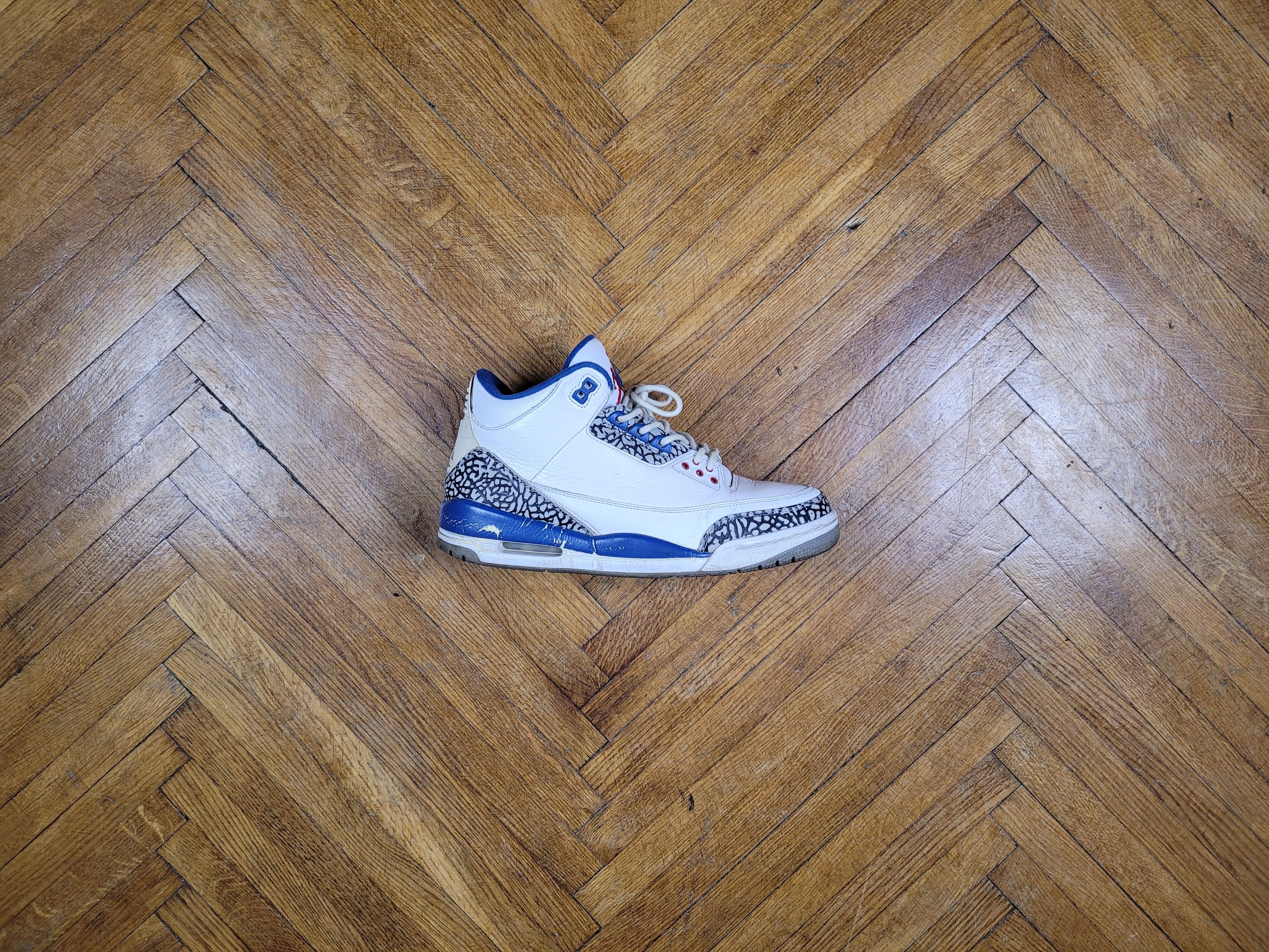 Jordan Brand × Nike 2009 Vintage NIke Air Jordan III 3 True Blue Size US 9.5 / EU 42-43 - 2 Thumbnail