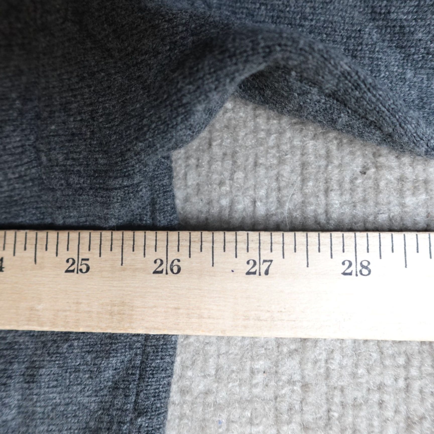 Eileen Fisher VINTAGE Eileen Fisher Sweater Shirt Womens Short Sleeve Gray 100% Wool XS-Small Oversized Crew Neck Pullover - Women Mens Girls Size S / US 4 / IT 40 - 6 Thumbnail