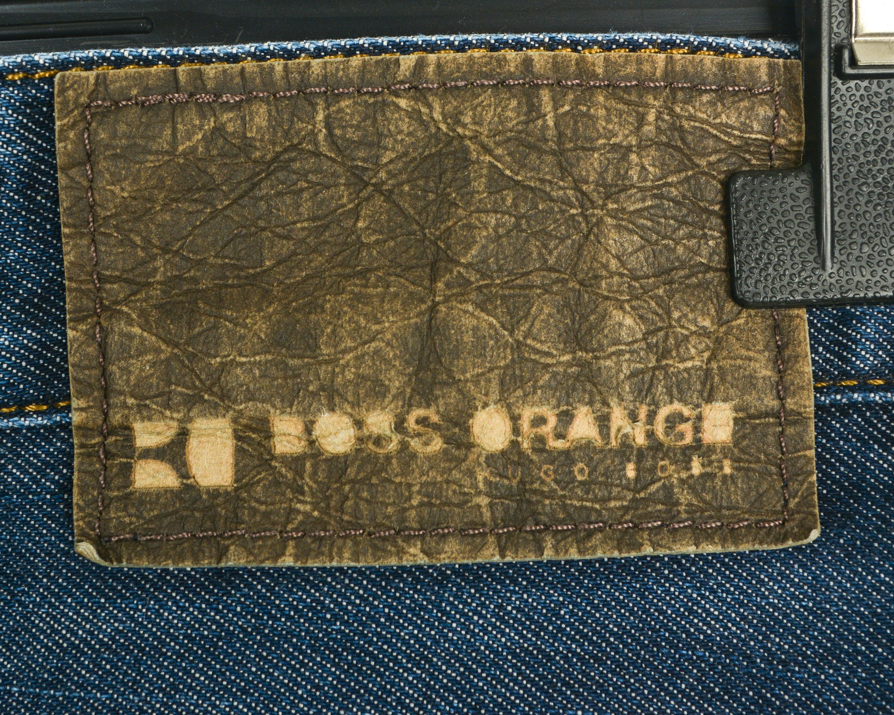 Hugo Boss Orange BO23 Indigo Men W34 L34 Reg Jeans Denim Raw Indigo Size US 34 / EU 50 - 4 Thumbnail