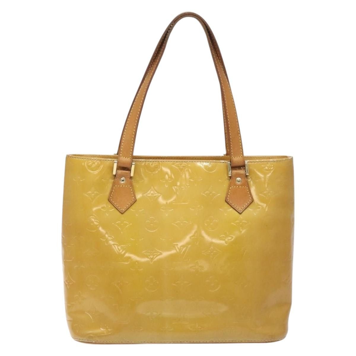 Louis Vuitton LOUIS VUITTON Monogram Vernis Houston Hand Bag Beige M91004 Size ONE SIZE - 2 Thumbnail