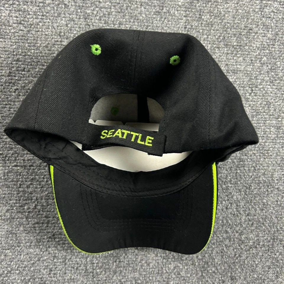 Other Seattle Cap Hat Black Adjustable Adults Baseball Size ONE SIZE - 5 Thumbnail