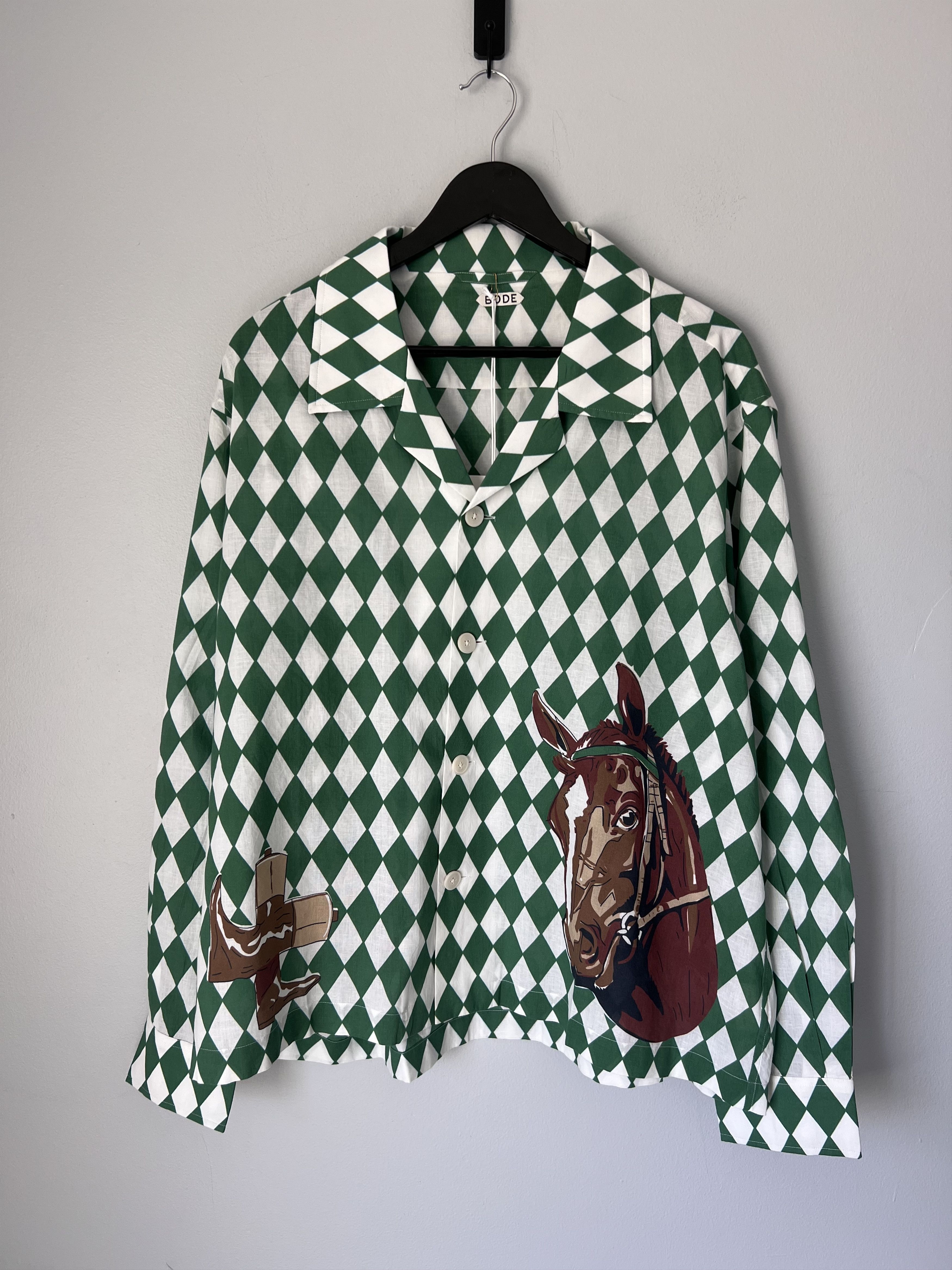 Bode Bode Curran Stripe Long Sleeve Shirt | Grailed