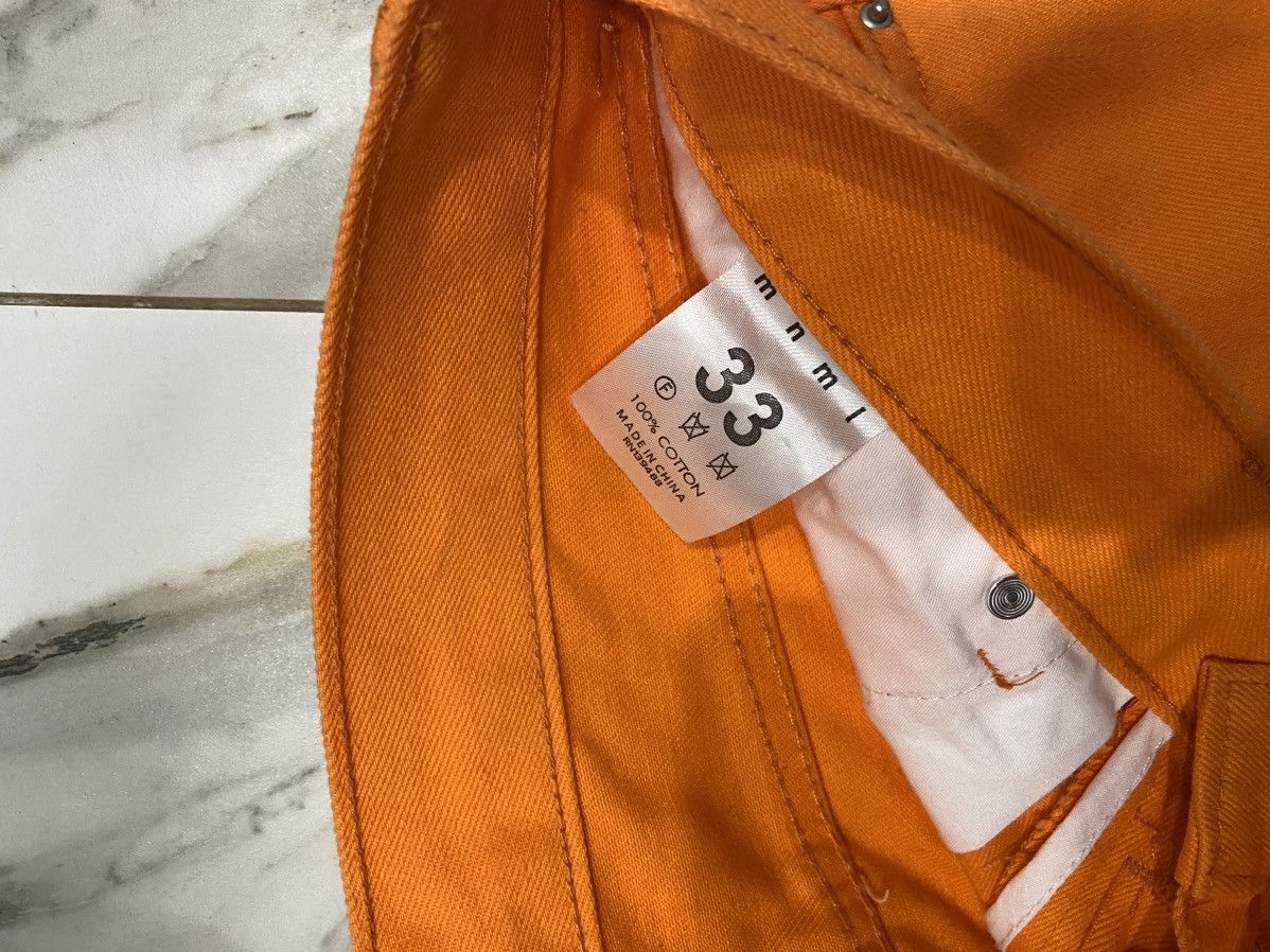 MNML Orange Skeleton Denim Size US 33 - 2 Thumbnail