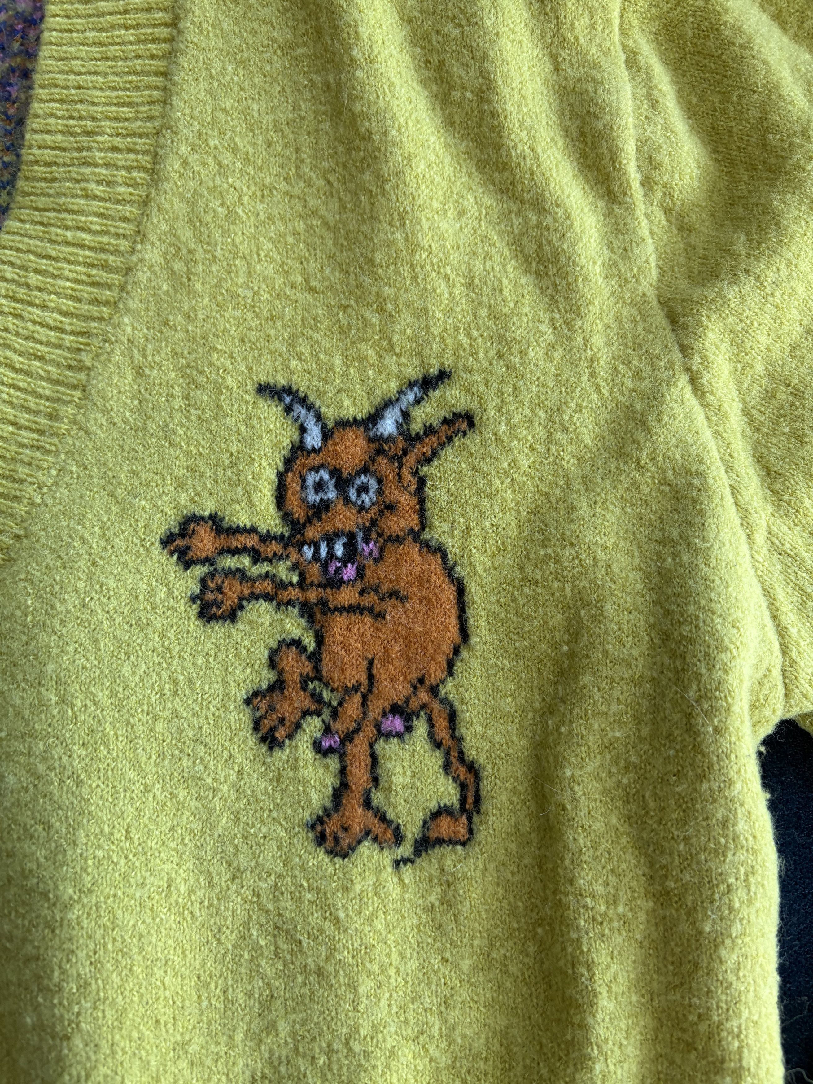 Brain Dead Brain Dead Devils Wool Blend Knit Sweater Cardigan Size US XL / EU 56 / 4 - 3 Thumbnail