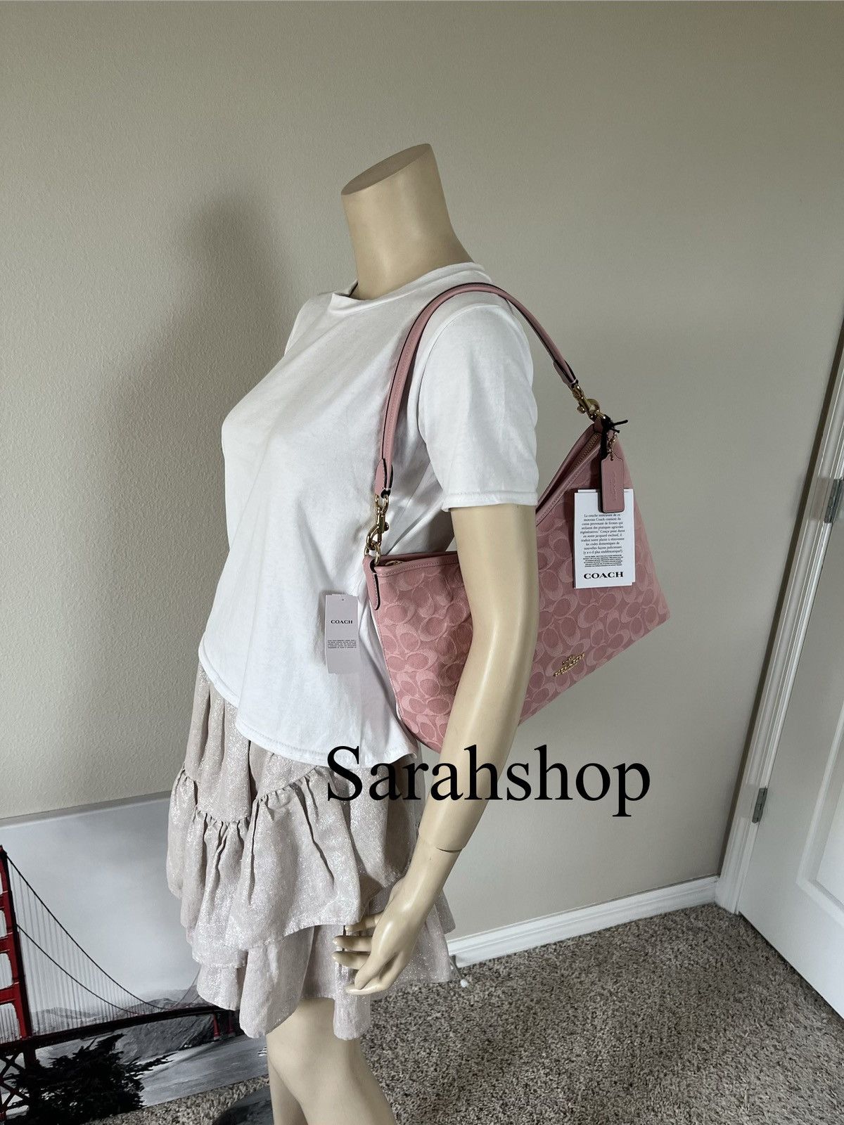 Coach Coach Laurel Shoulder Bag In Signature Denim Size ONE SIZE - 7 Thumbnail