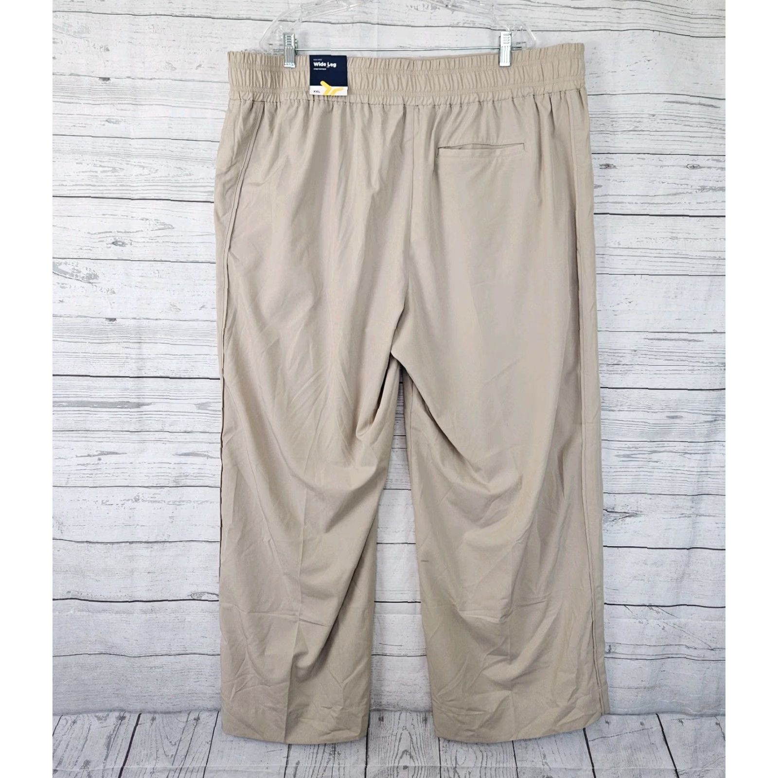 Old Navy Old Navy Womens Wide Leg StretchTech Pants Sz 2XL Beige High Rise Pull On Size 40" / US 18 - 4 Thumbnail