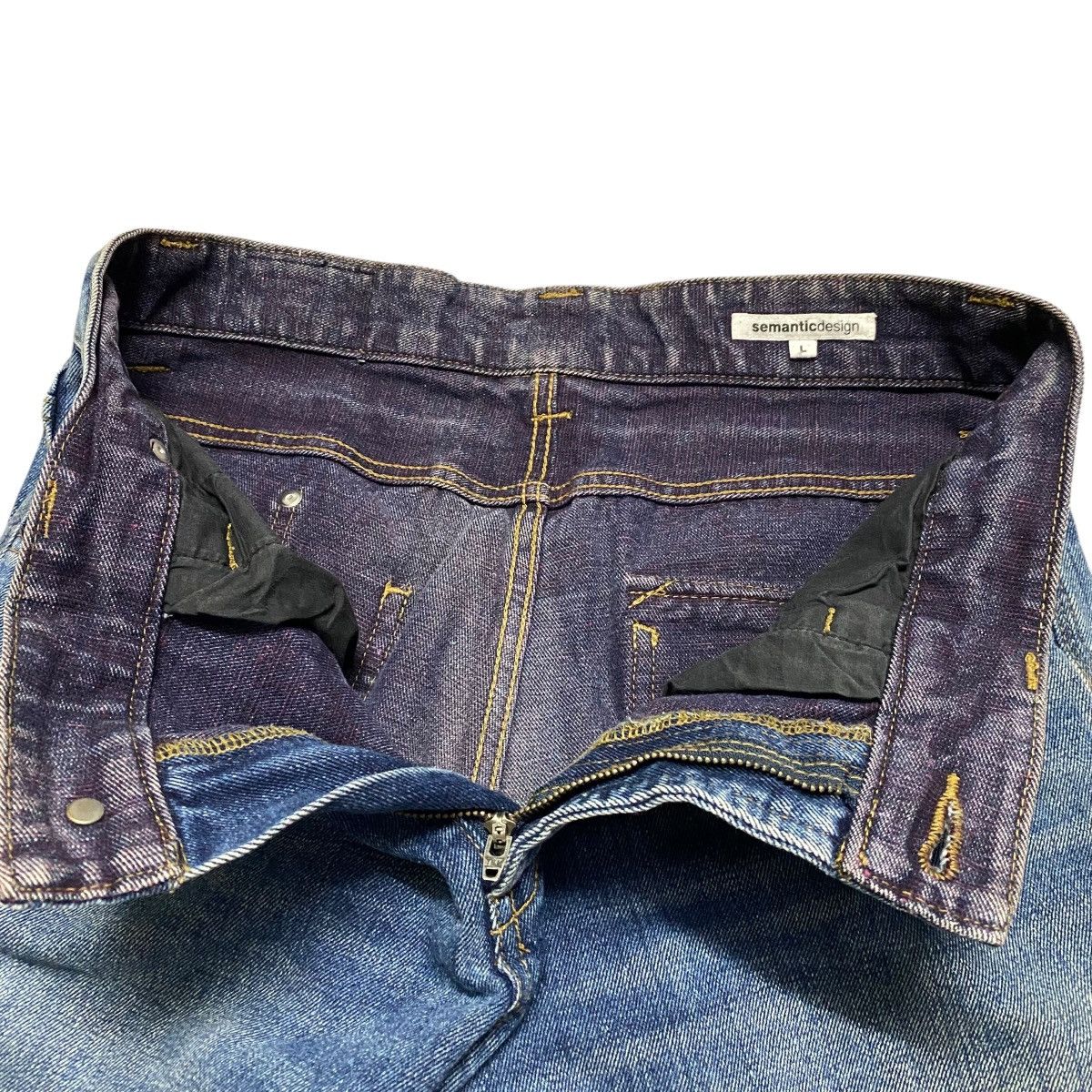 semanticdesign Semantic Design Denim Flare Jeans Distressed Size US 33 - 16 Thumbnail