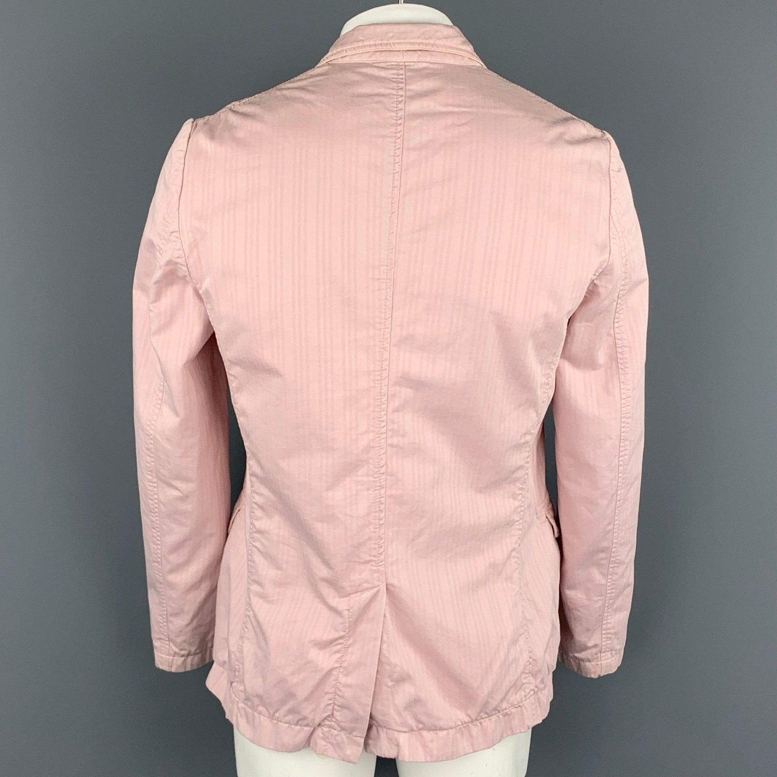 Dolce & Gabbana Size 42 Rose Stripe Cotton Notch Lapel Sport Coat Size 42R - 4 Thumbnail