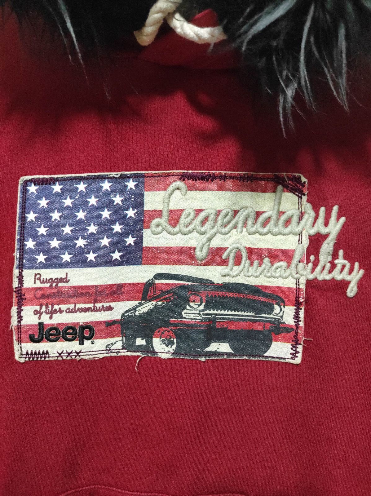 Jeep Jeep USA Flag fur hoodie Ifsix LGB style Size US S / EU 44-46 / 1 - 4 Thumbnail