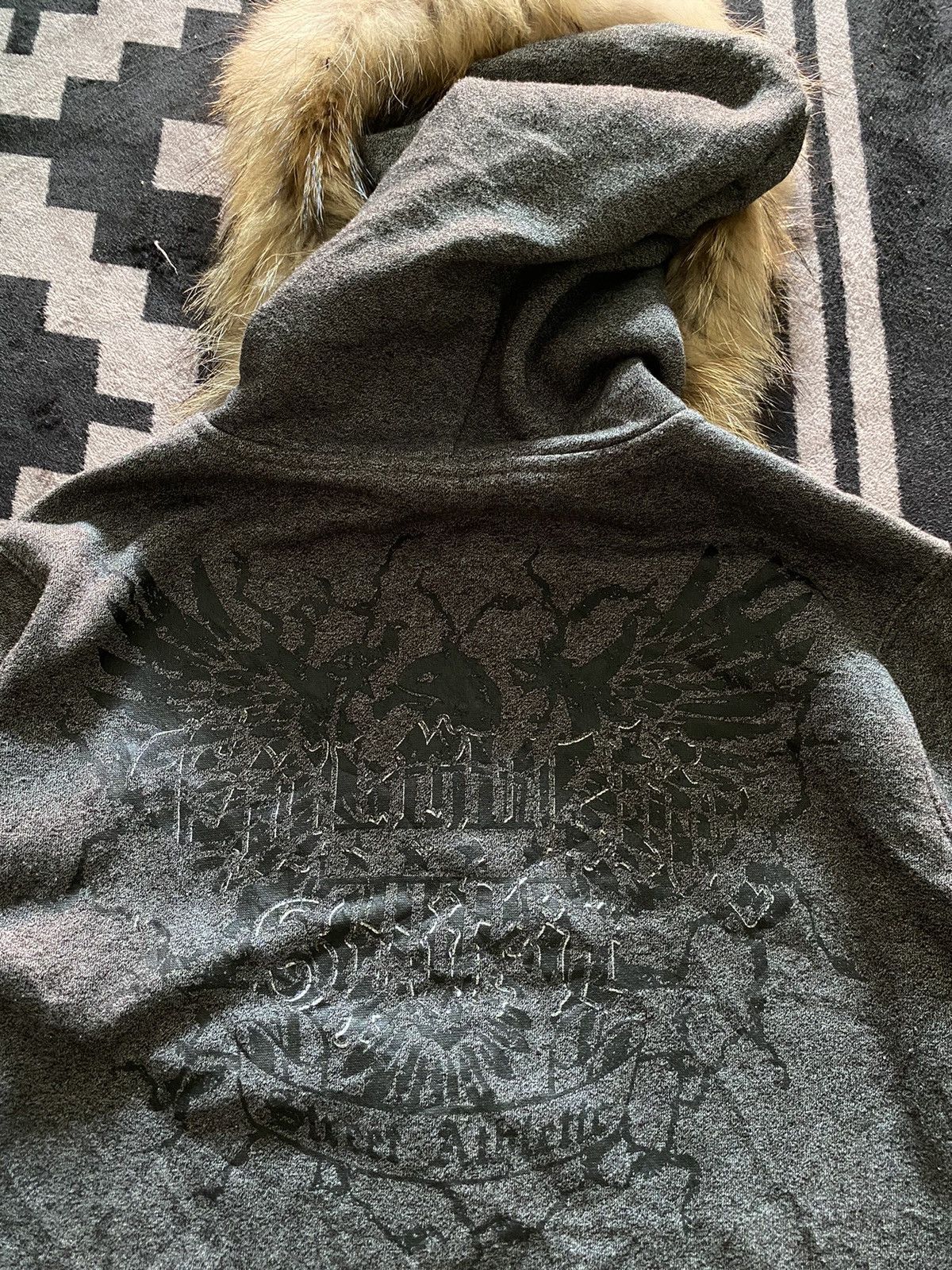 If Six Was Nine × Japanese Brand × Le Grande Bleu (L.G.B.) Vintage jcb spirit faux fur hoodie Size US S / EU 44-46 / 1 - 3 Thumbnail