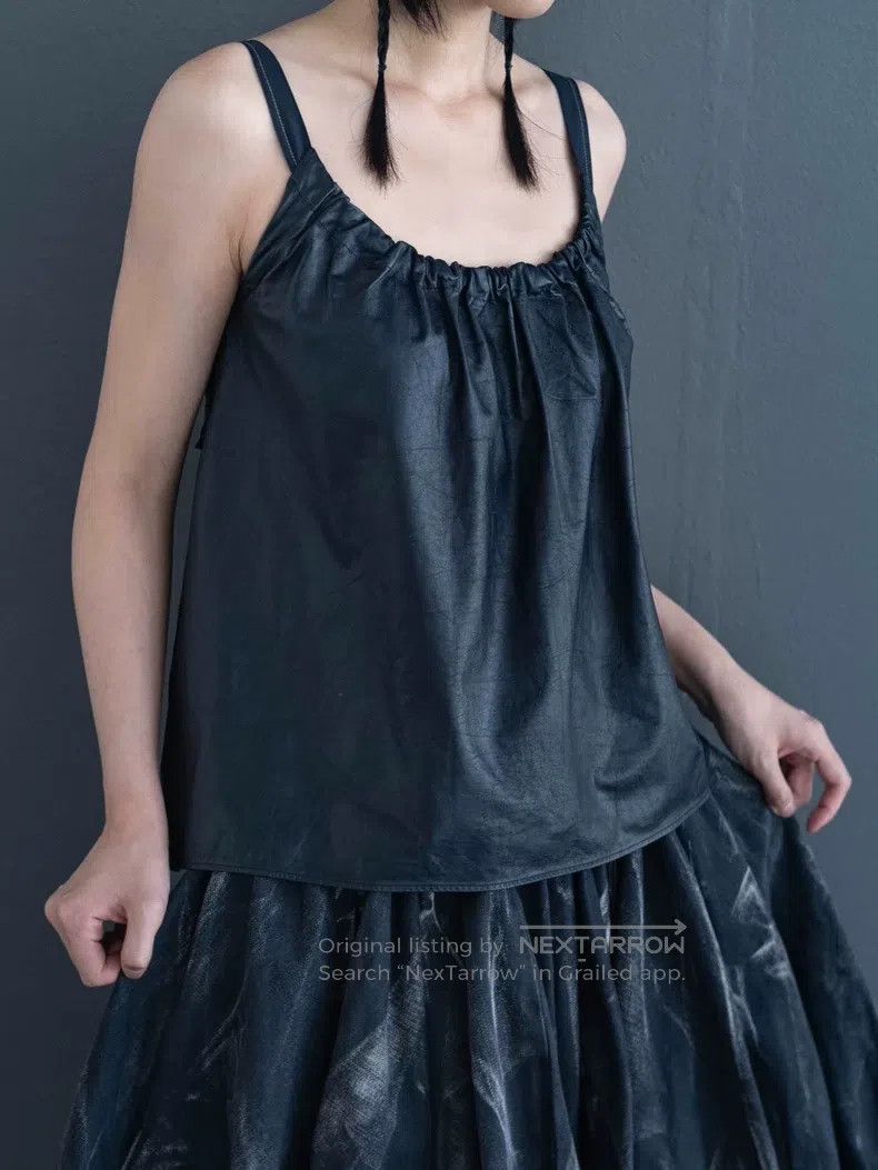 Helmut Lang Helmut Lang Calfskin lace-up top Size S / US 4 / IT 40 - 1 Thumbnail