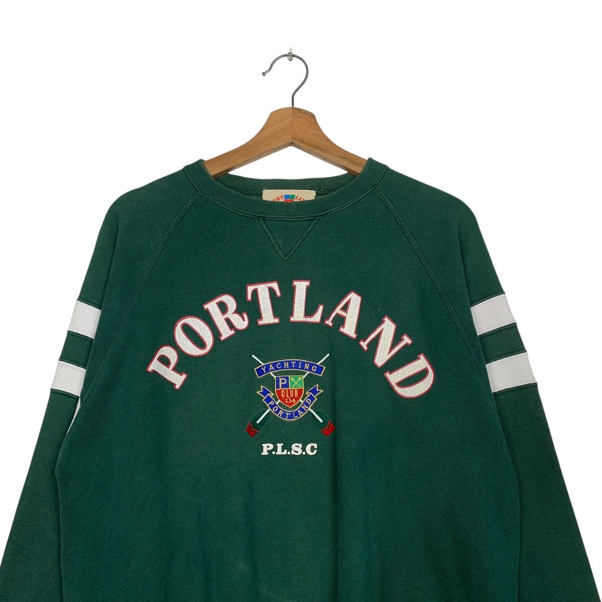 Japanese Brand Portland Crewneck Green Sweatshirt Size US M / EU 48-50 / 2 - 2 Thumbnail