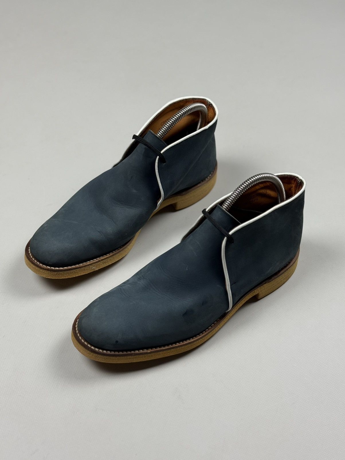 Grenson Grenson Men’s Leather Lace Up Formal Desert Boots Shoes Size US 8.5 / EU 41-42 - 9 Thumbnail