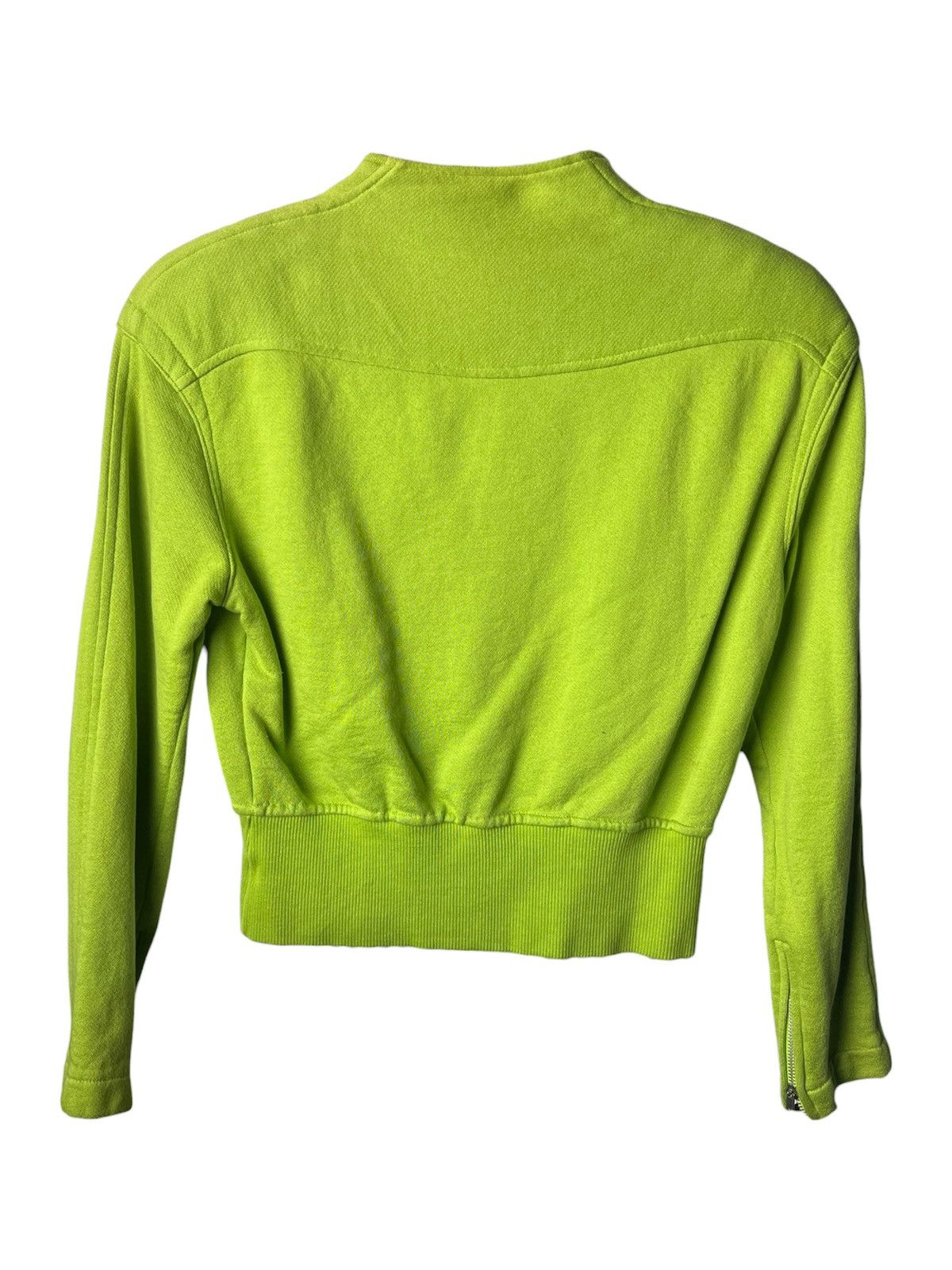 Thierry Mugler Vintage Thierry Mugler Lime Green Cropped Jacket Size M / US 6-8 / IT 42-44 - 2 Thumbnail