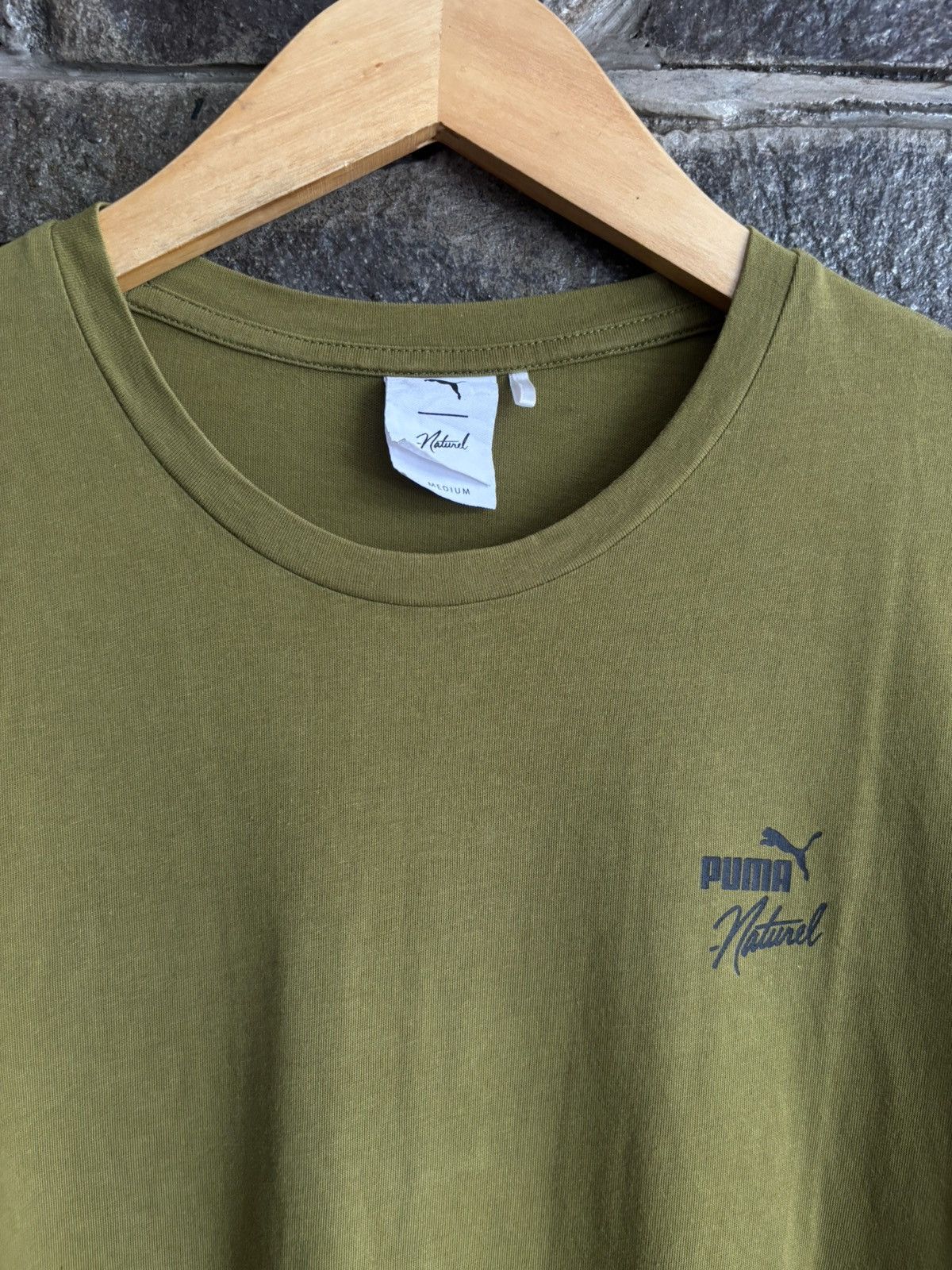 Puma Puma Naturel Side Zipper Back Logo Tee Size US M / EU 48-50 / 2 - 4 Thumbnail