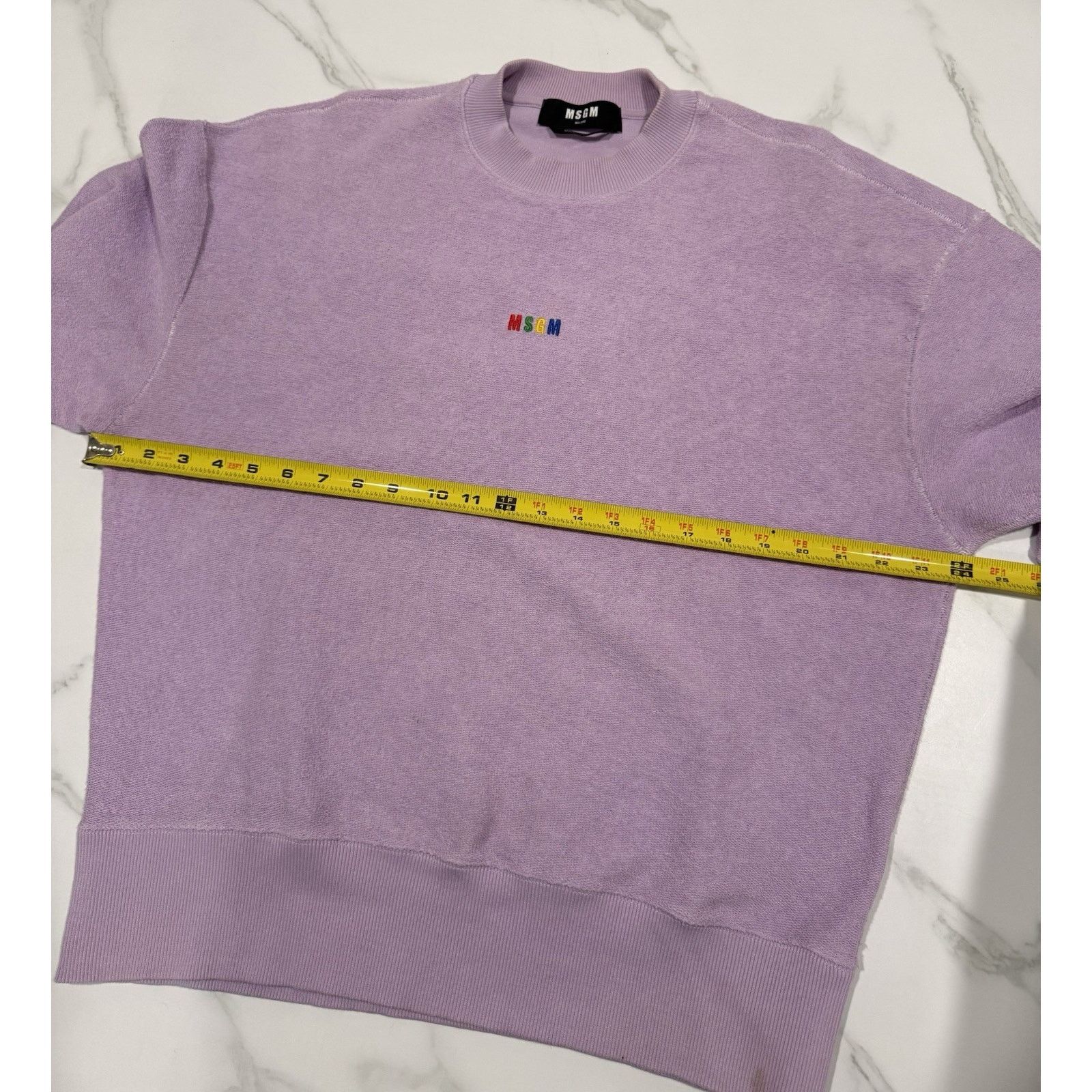 MSGM MSGM Milano Medium Logo Sweatshirt Pullover Crew Neck Lilac Size M / US 6-8 / IT 42-44 - 11 Thumbnail