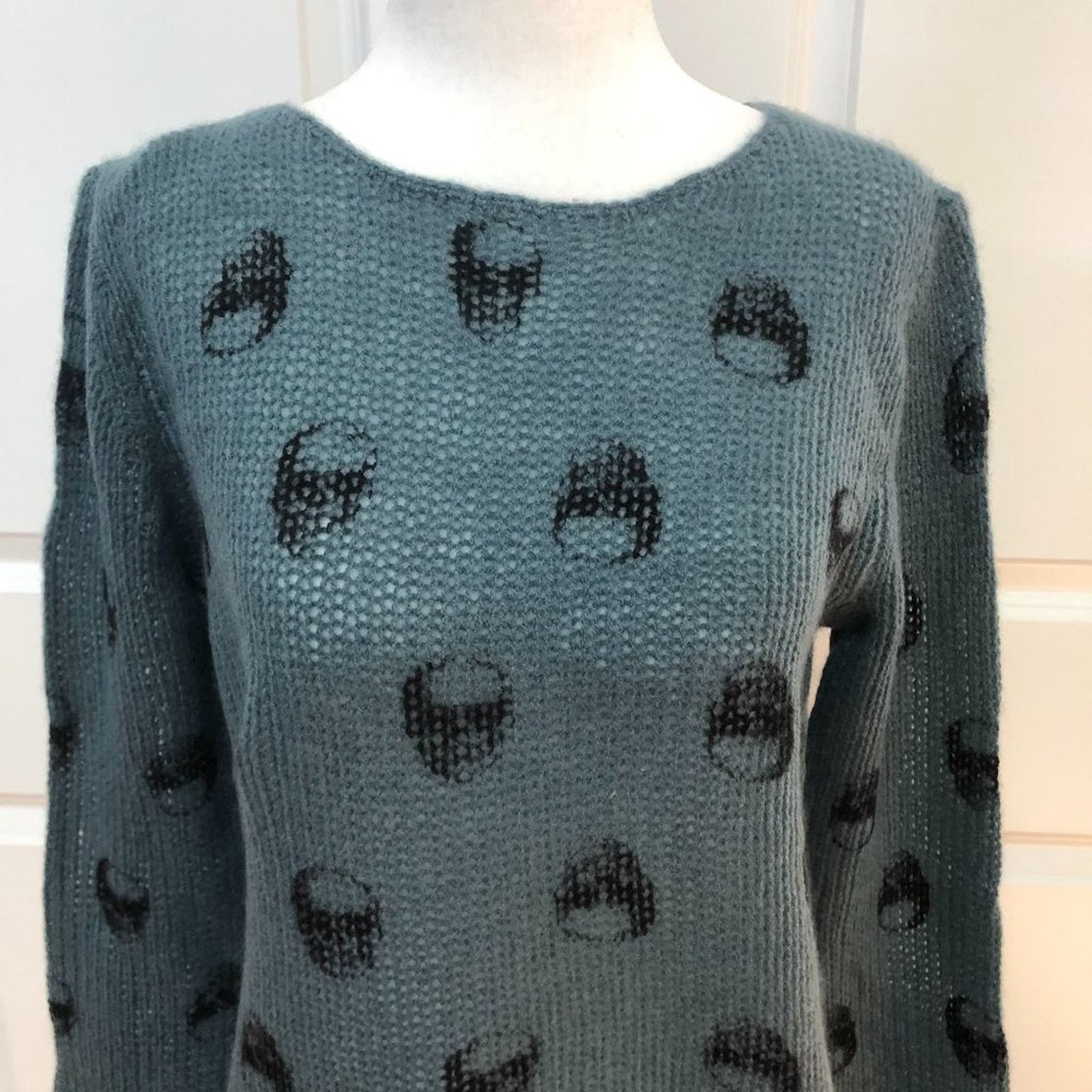 360Cashmere Skull Cashmere Kiera Skull Sweater 360 Cashmere Size S / US 4 / IT 40 - 2 Thumbnail