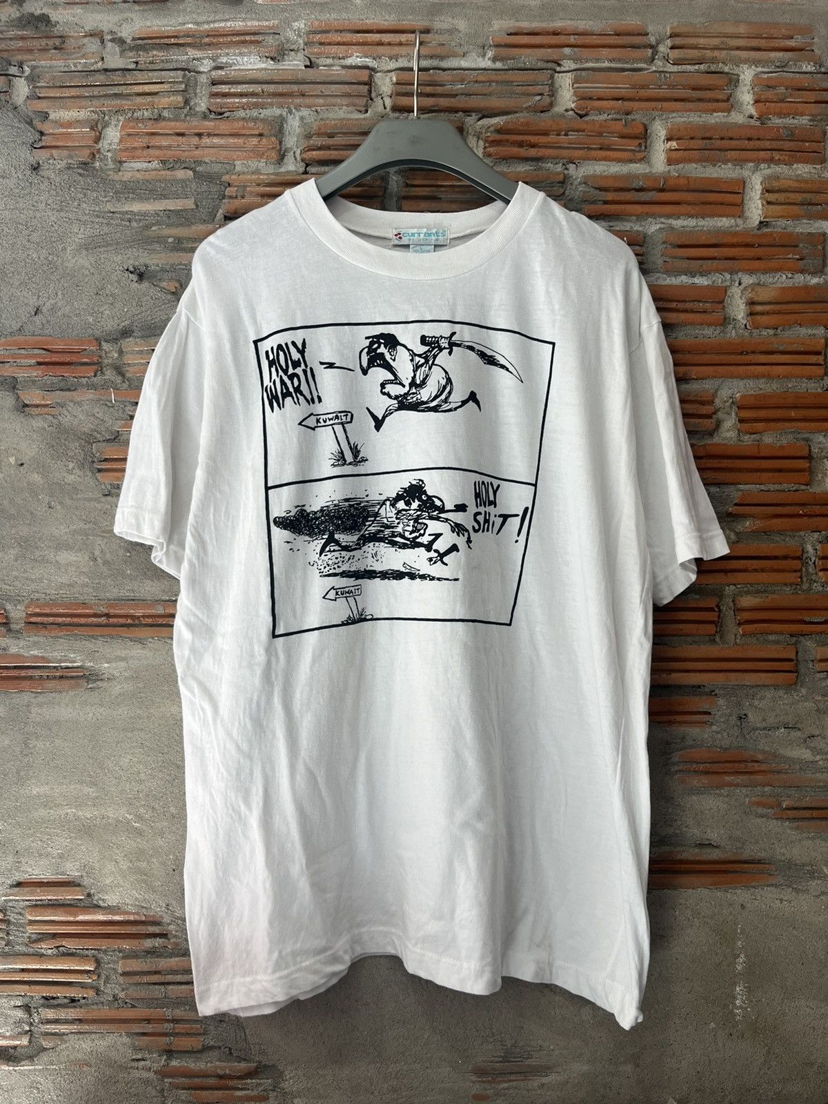 Arts & Science Vintage BAGHDAD AIRSHOW 1991’s Holy War Holy Shit ! Tshirt Size US L / EU 52-54 / 3 - 2 Thumbnail