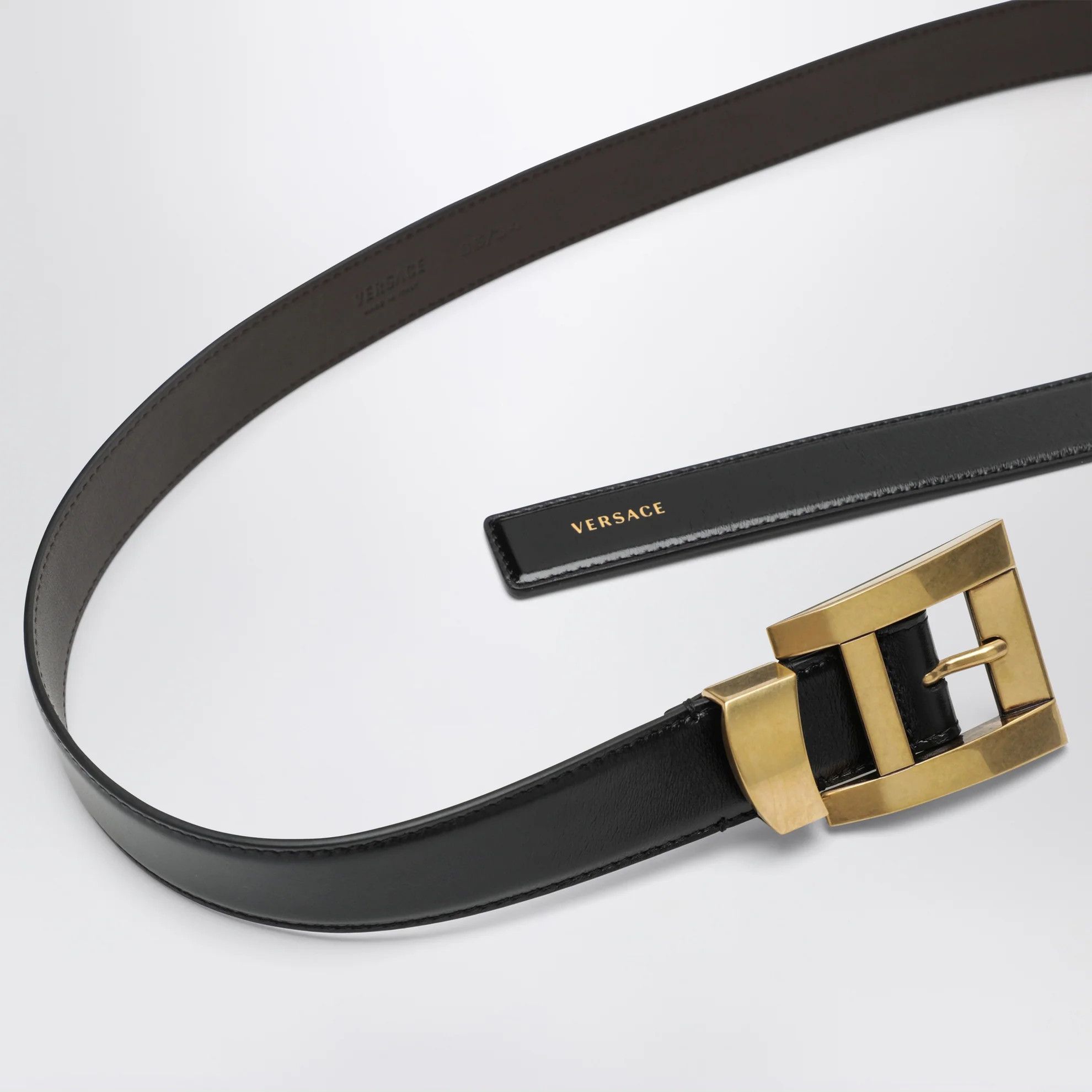 Versace Size : 80 / Leather Belt in Black Size ONE SIZE - 3 Thumbnail