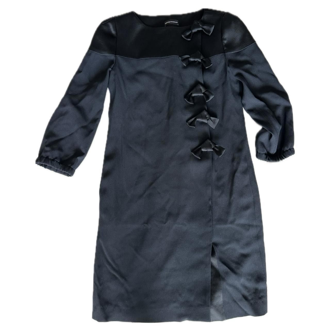 Emporio Armani Emporio Armani Bow Cuff 3/4 Sleeve Shift Dress Size S / US 4 / IT 40 - 4 Thumbnail
